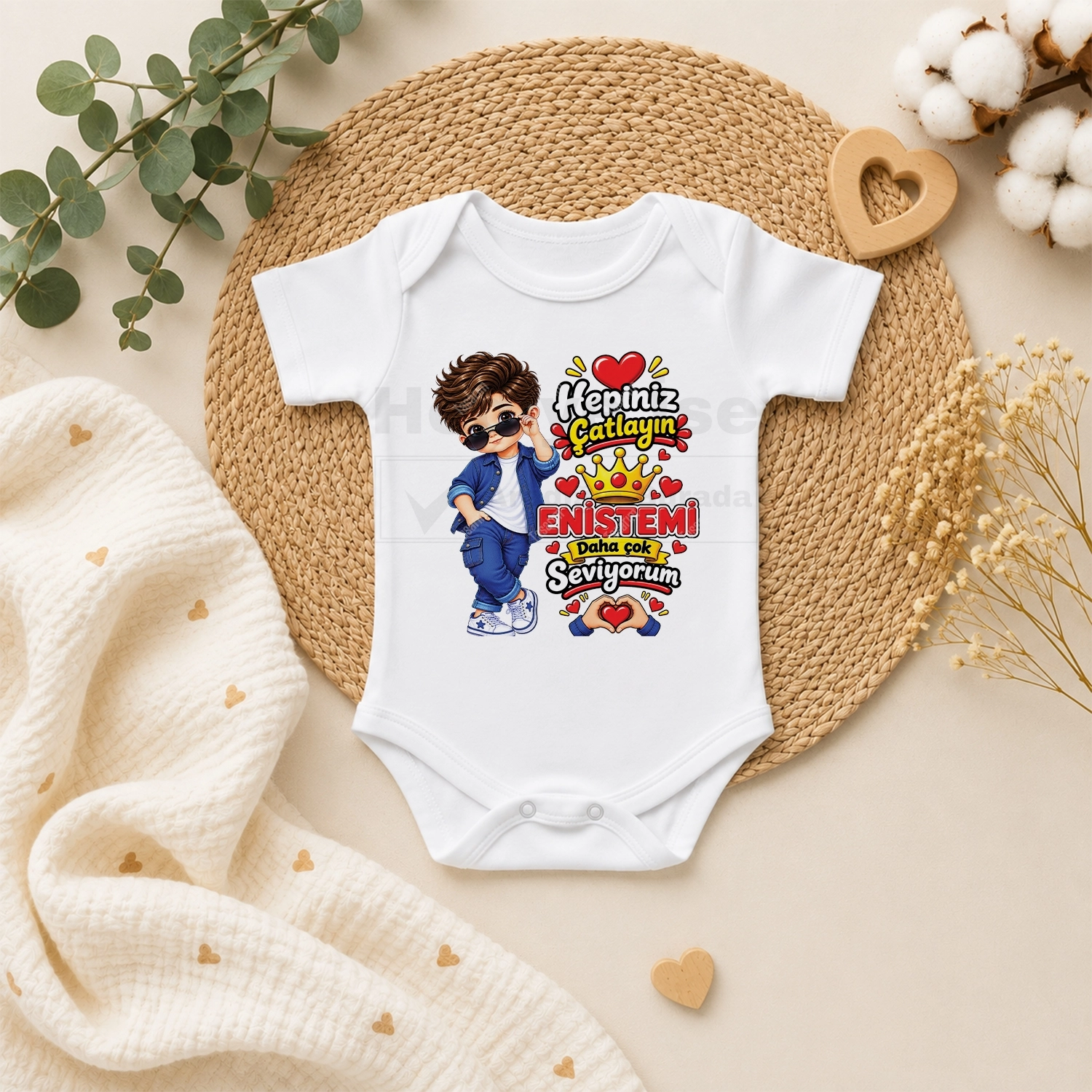 Hepiniz Çatlayın Eniştemi Daha Çok Seviyorum - Bebek Body Zıbın