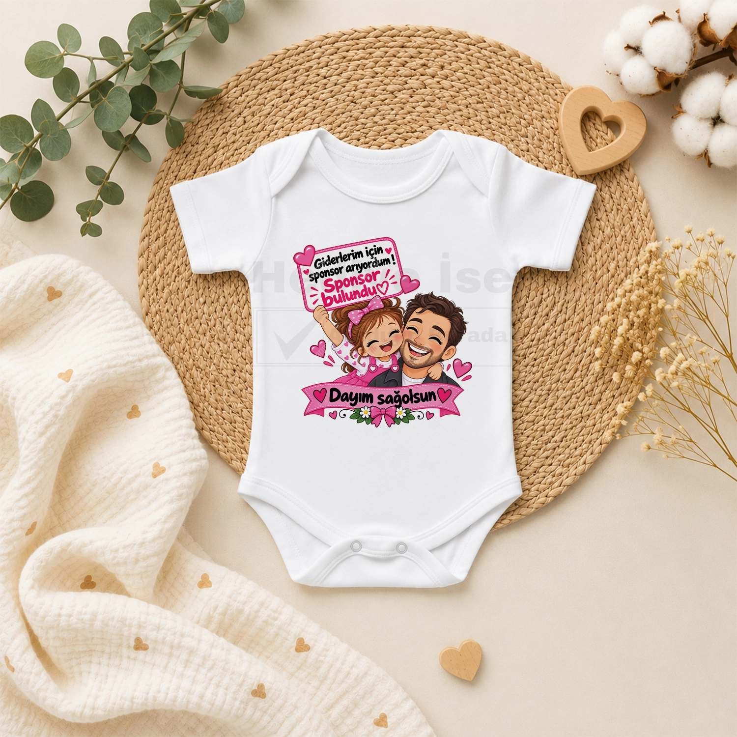 Giderlerim İçin Sponsor Arıyordum Sponsor Bulundu Dayım Sağolsun - Bebek Body Zıbın