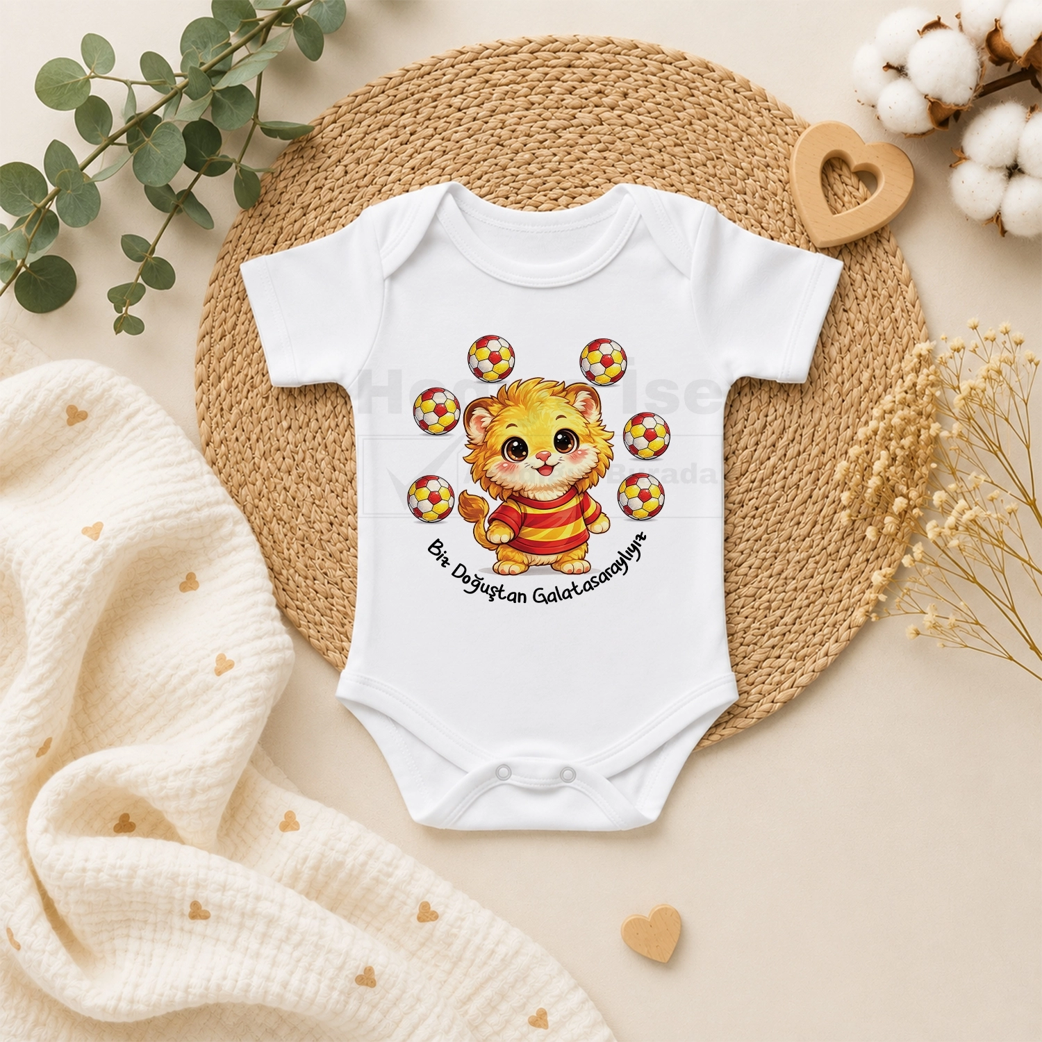 Biz Doğuştan Galatasaraylıyız - Bebek Body Zıbın
