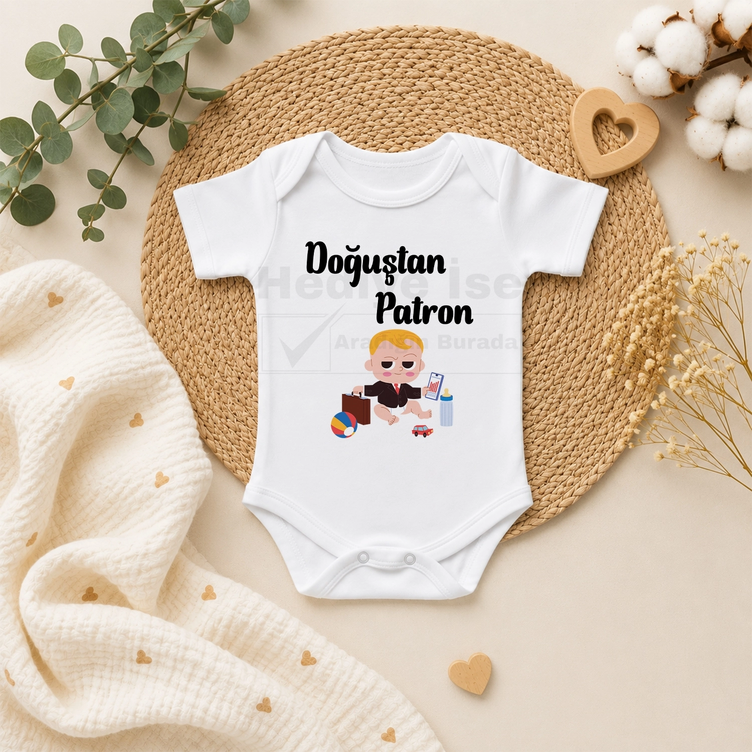 Doğuştan Patron - Bebek Body Zıbın