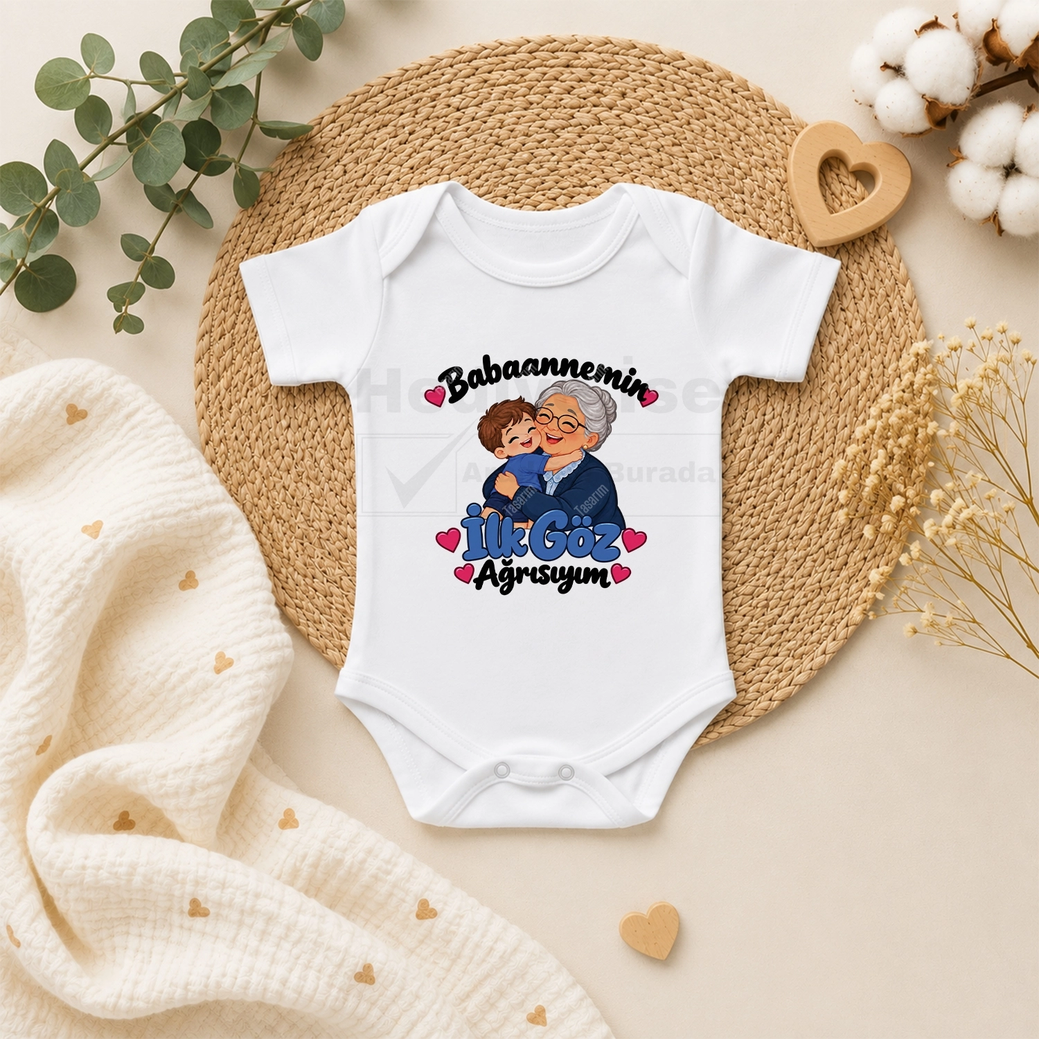 Babaannemin İlk Göz Ağrısıyım - Bebek Body Zıbın