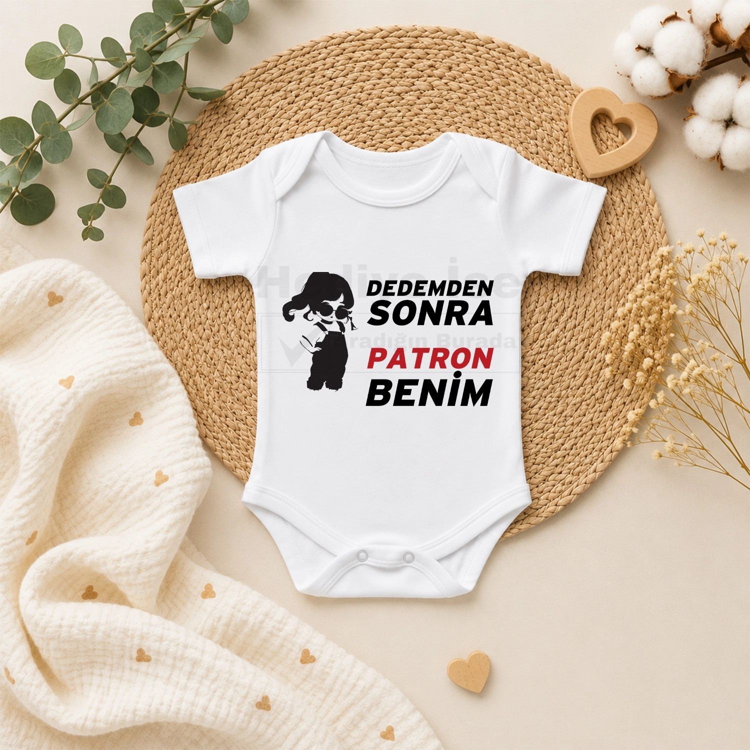 Dedemden Sonra Patron Benim - Bebek Body Zıbın