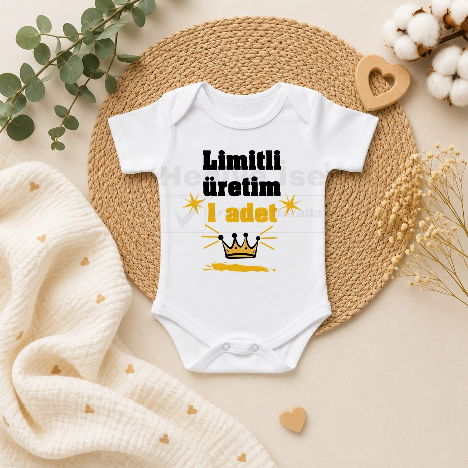 Limitli Üretim 1 Adet - Bebek Body Zıbın