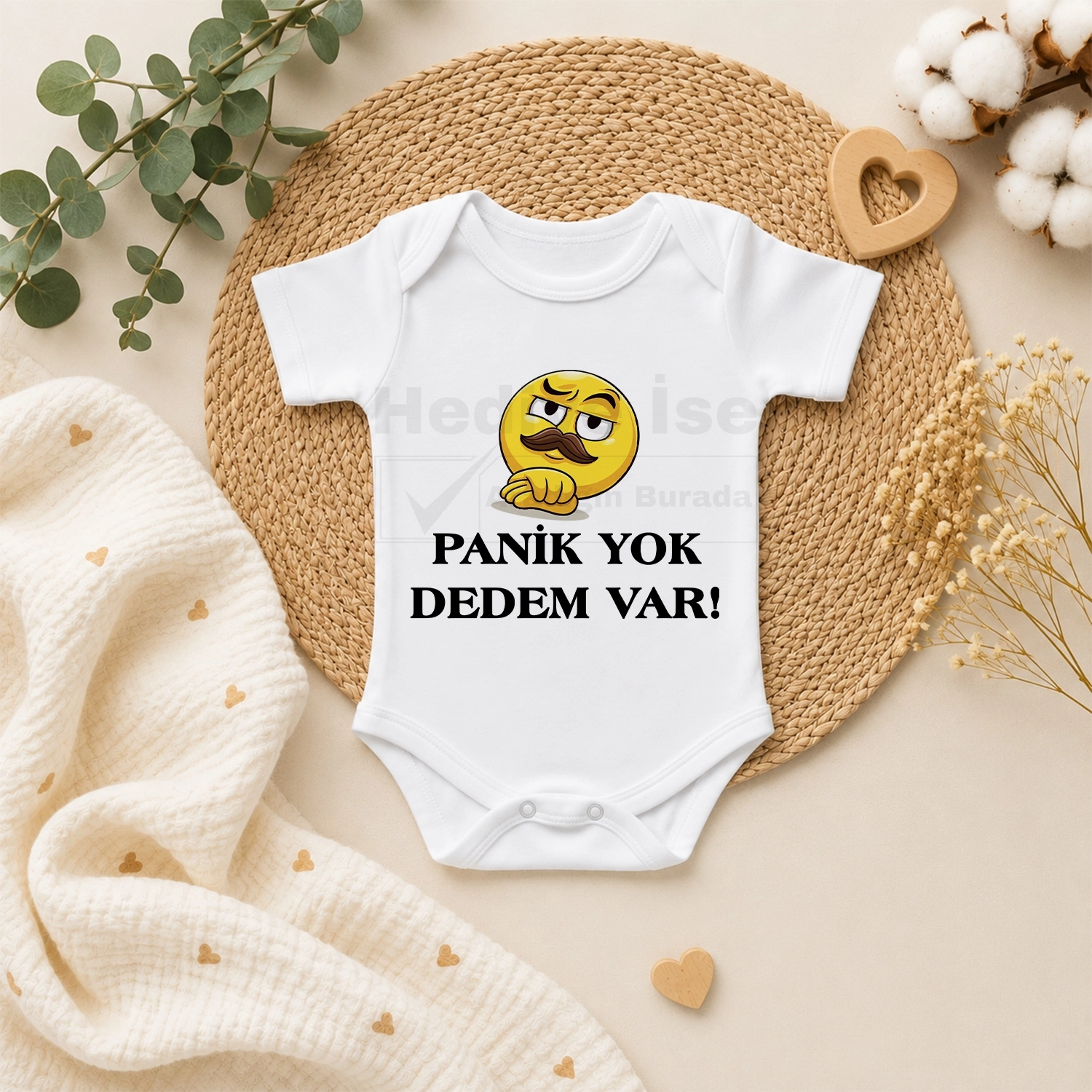 Panik Yok Dedem Var - Bebek Body Zıbın