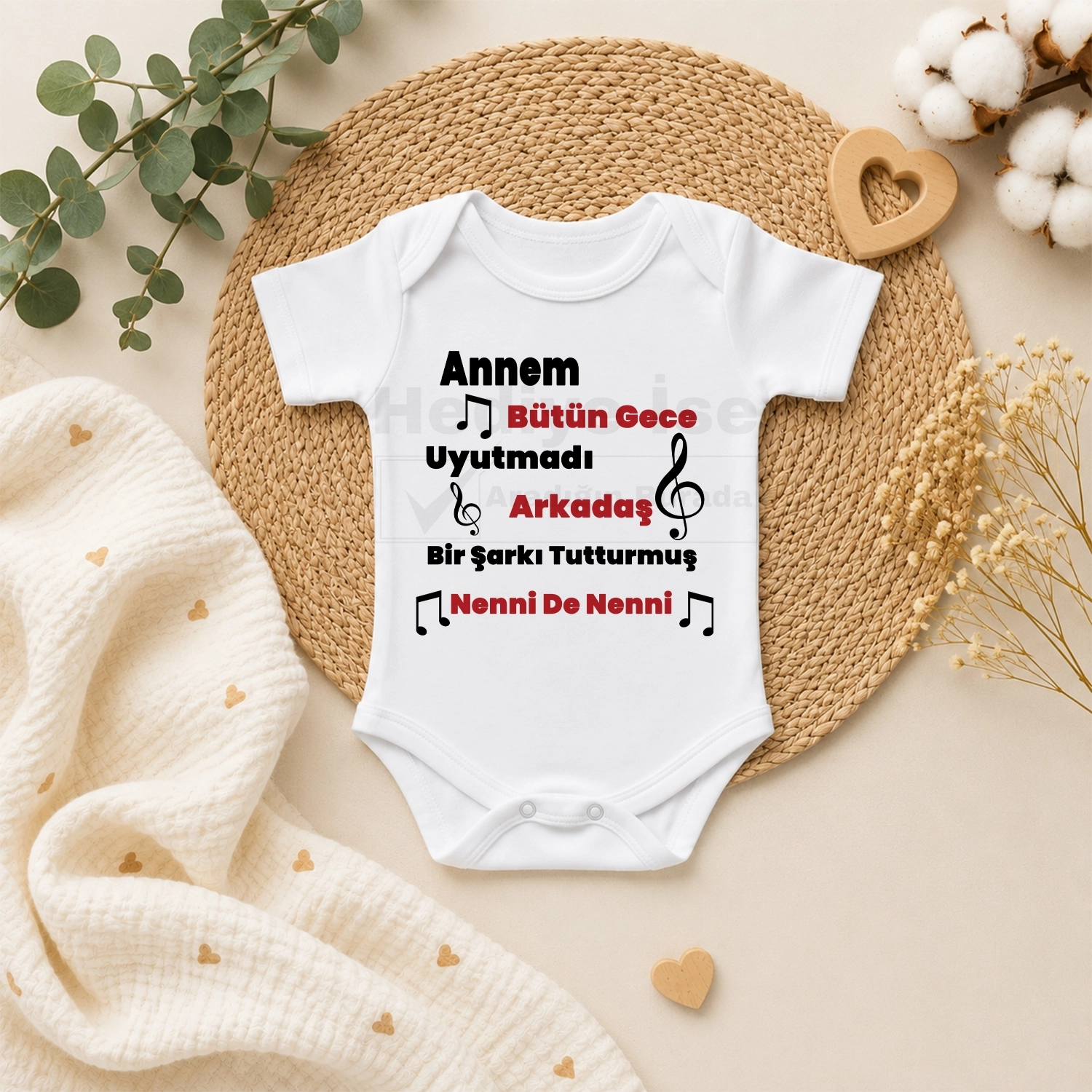 Annem Bütün Gece Uyutmadı Arkadaş - Bebek Body Zıbın