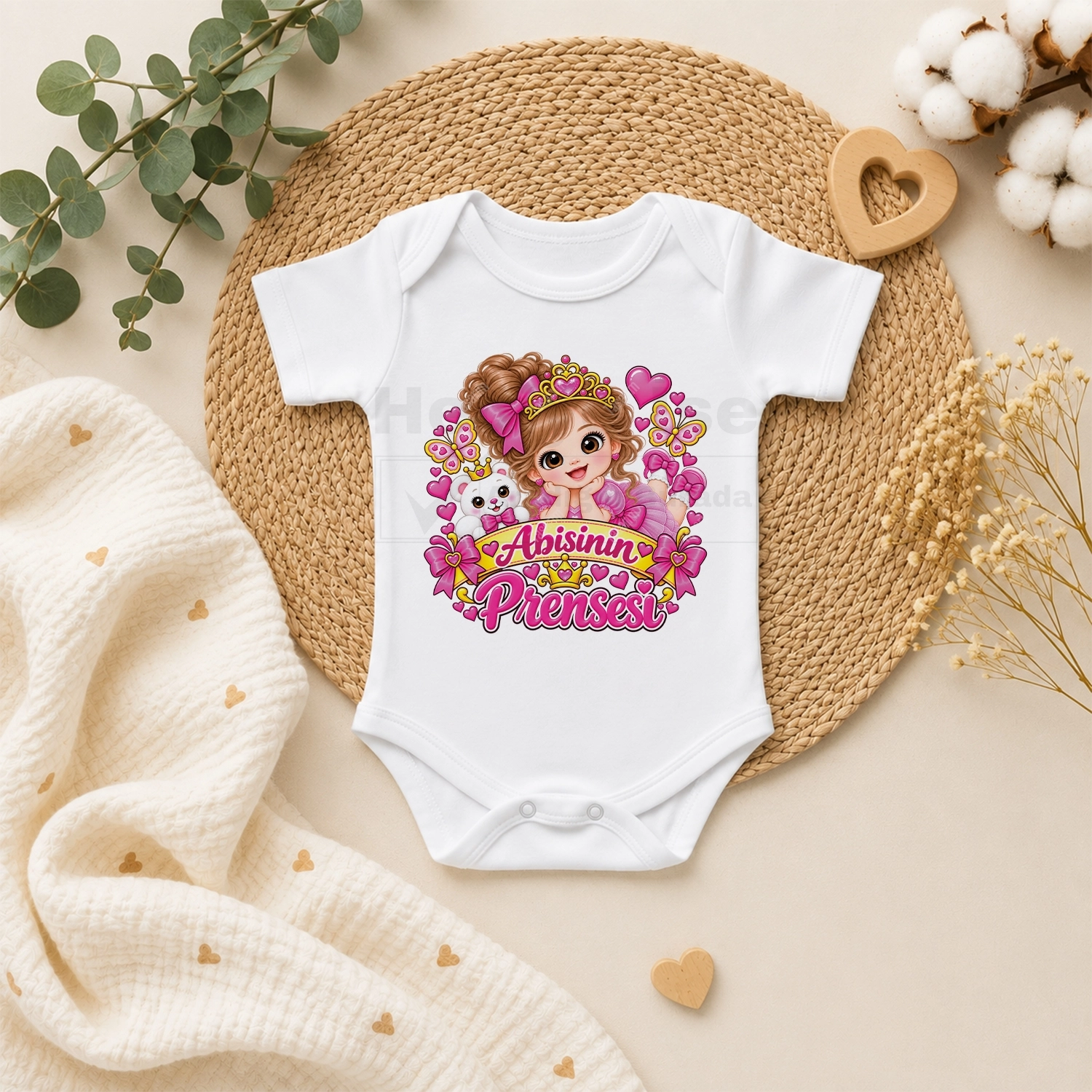 Abisinin Prensesi - Bebek Body Zıbın