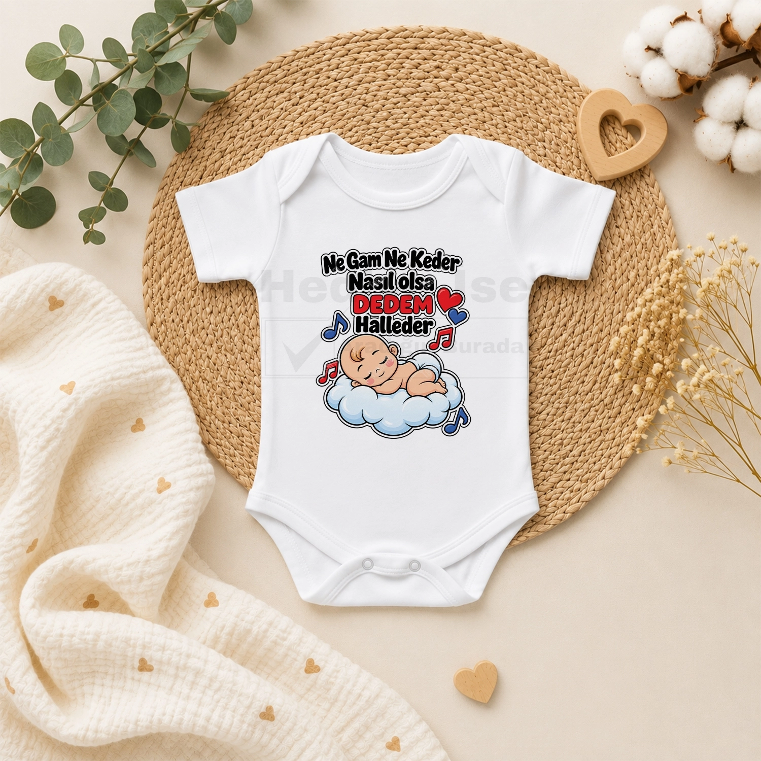Ne Gam Ne Keder Nasıl Olsa Dedem Halleder - Bebek Body Zıbın