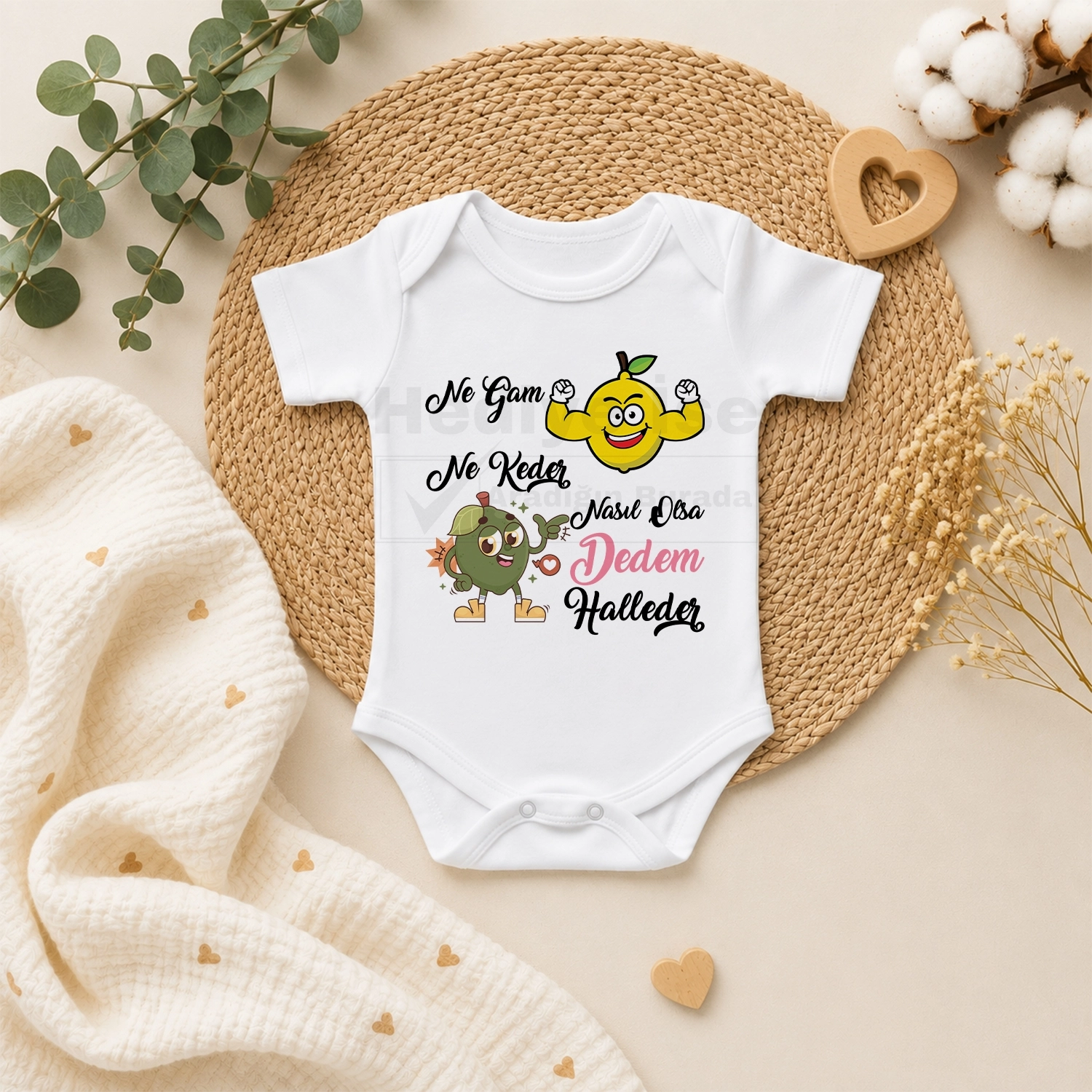 Ne Gam Ne Keder Nasıl Olsa Dedem Halleder - Bebek Body Zıbın
