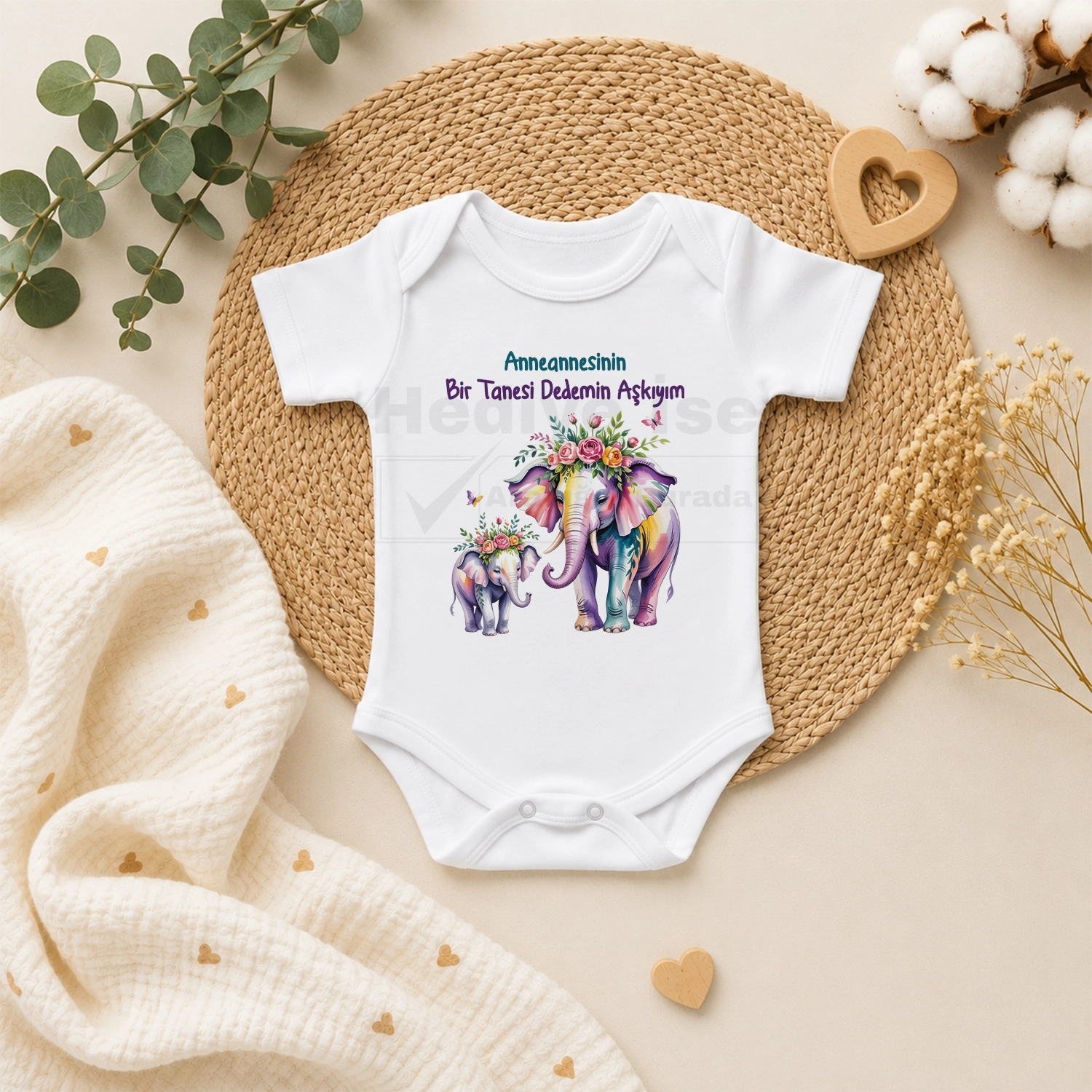 Anneannesinin Bir Tanesi Dedemin Aşkıyım - Bebek Body Zıbın