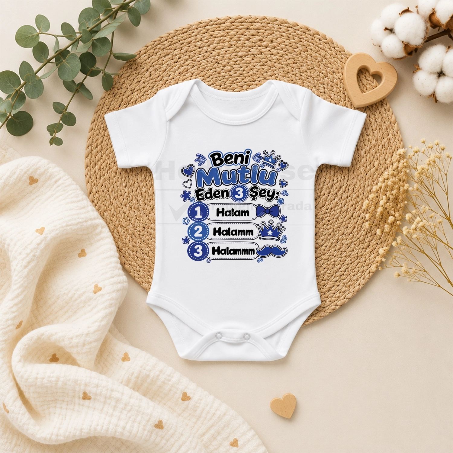 Beni Mutlu Eden 3 Şey Halam - Bebek Body Zıbın