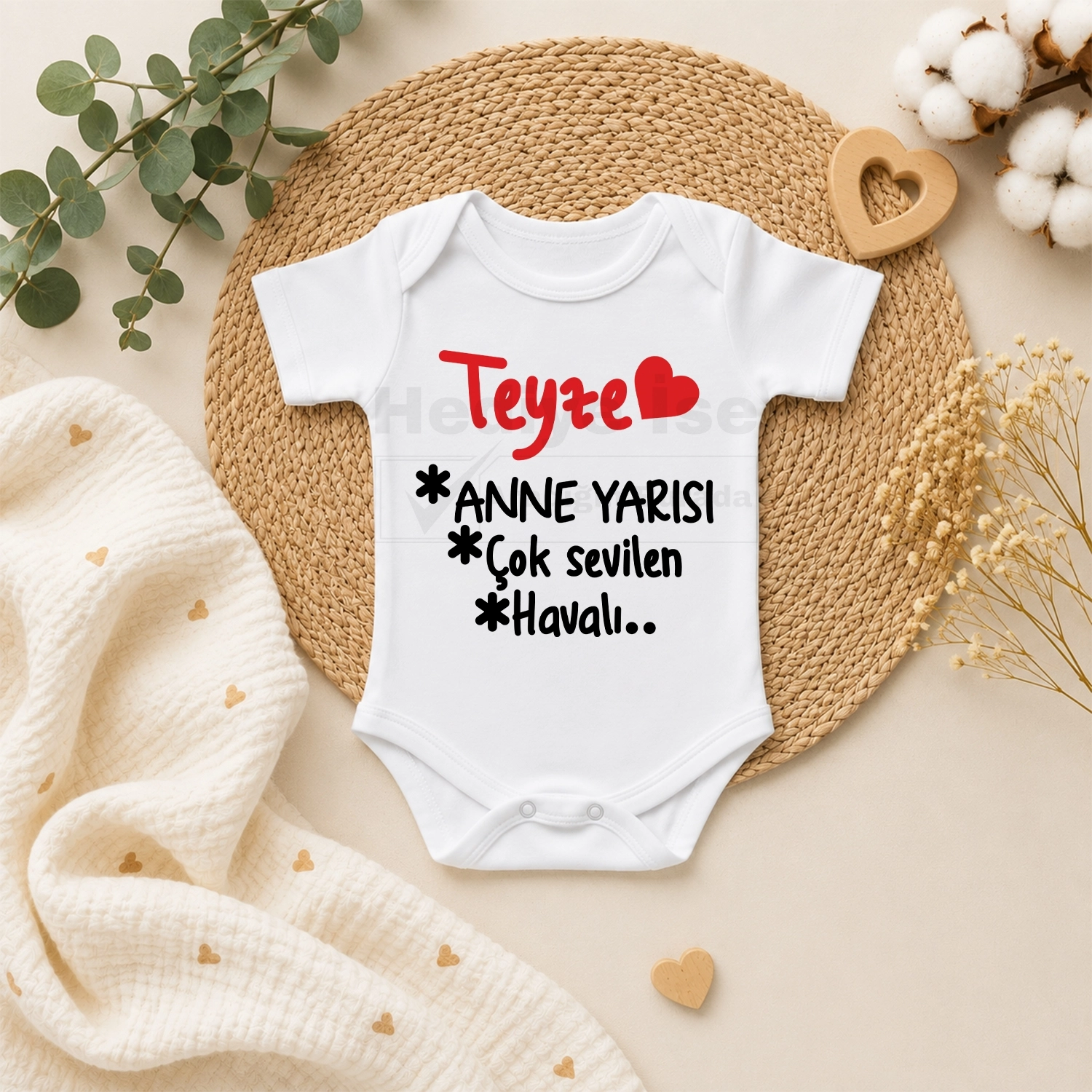 Teyze Anne Yarısı Çok Sevilen Havalı - Bebek Body Zıbın