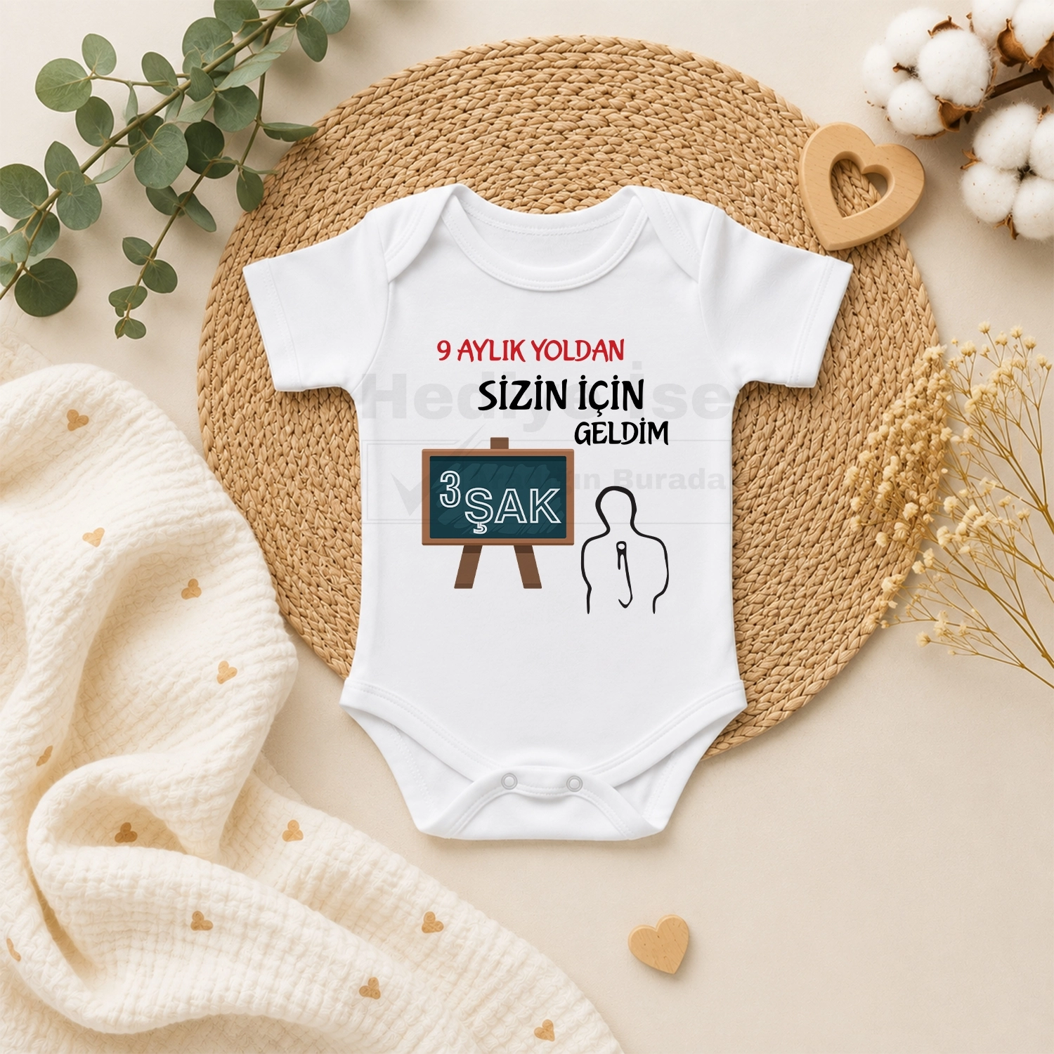 9 Aylık Yoldan Sizin İçin Geldim - Bebek Body Zıbın