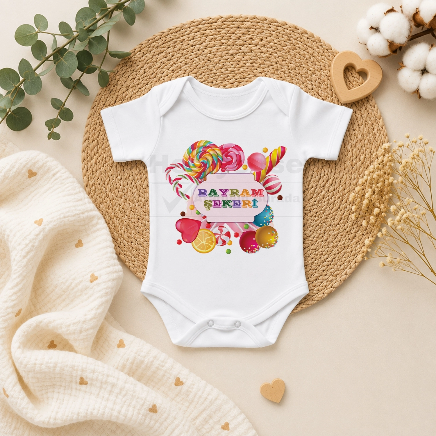 Bayram Şekeri - Bebek Body Zıbın