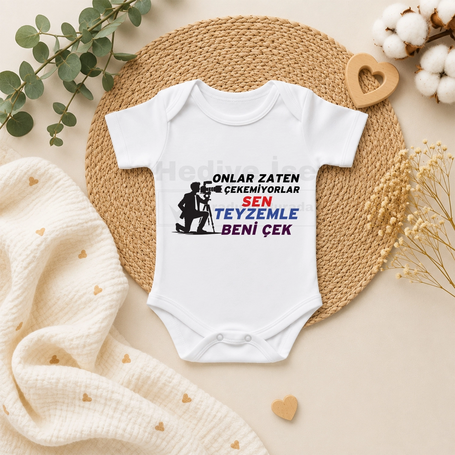 Onlar Zaten Çekemiyorlar Sen Teyzemle Beni Çek - Bebek Body Zıbın