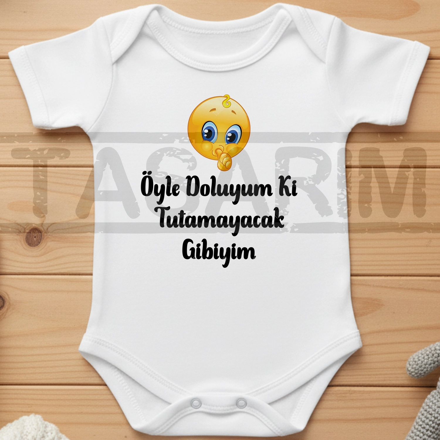 Öyle Doluyum Ki Tutamayacak Gibiyim - Bebek Body Zıbın