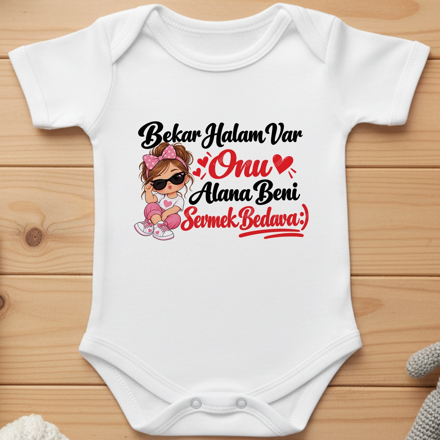Bekar Halam Var Onu Alana Beni Sevmek Bedava - Bebek Body Zıbın