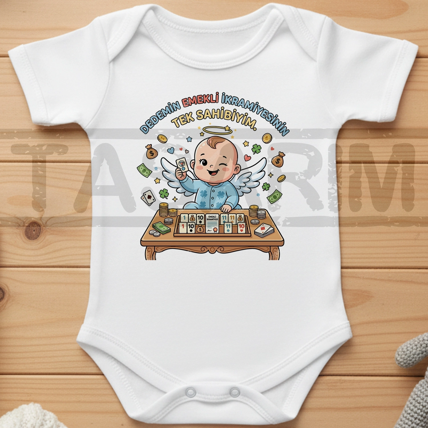 Dedemin Emekli İkramiyesinin Tek Sahibiyim - Bebek Body Zıbın