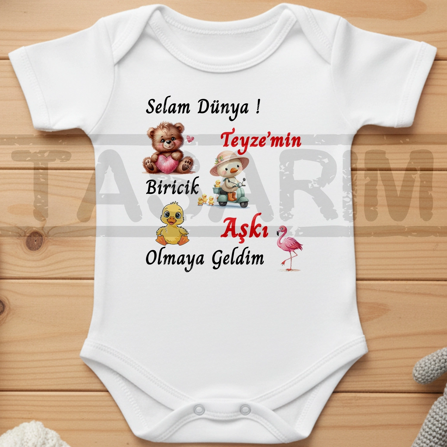 Selam Dünya Teyze’min Biricik Aşkı Olmaya Geldim - Bebek Body Zıbın