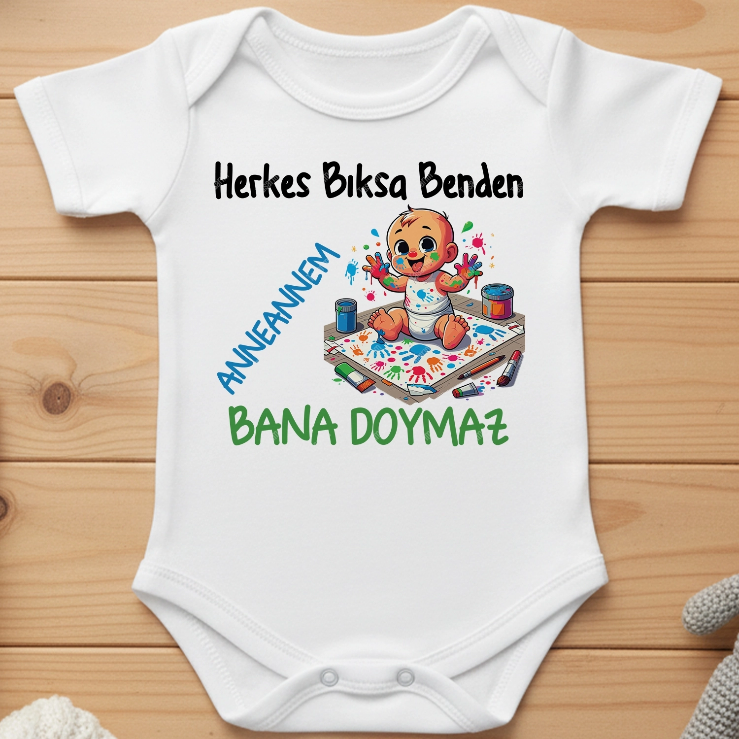 Herkes Bıksa Benden Anneannem Bana Doymaz - Bebek Body Zıbın