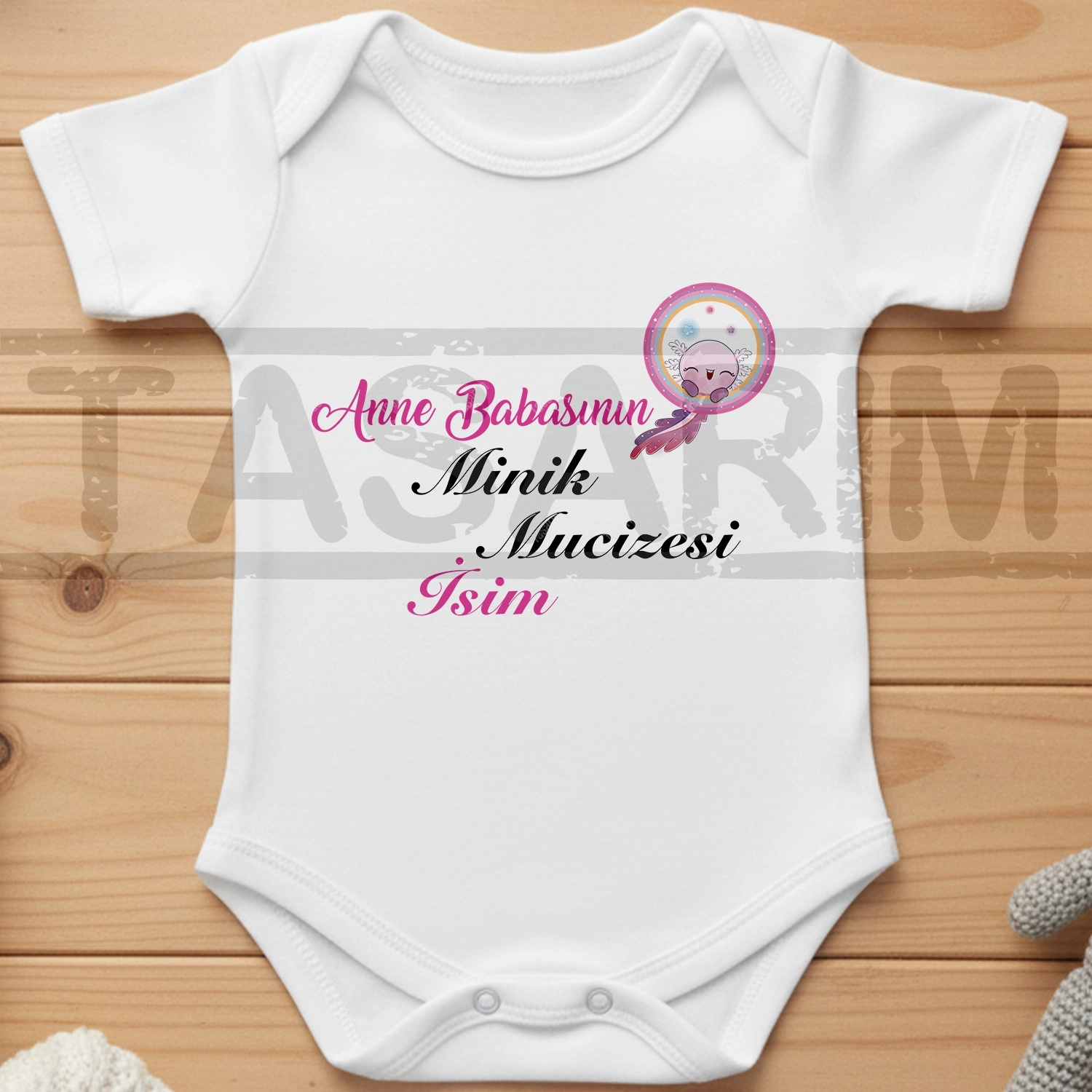 Anne Babasının Minik Mucizesi - Bebek Body Zıbın