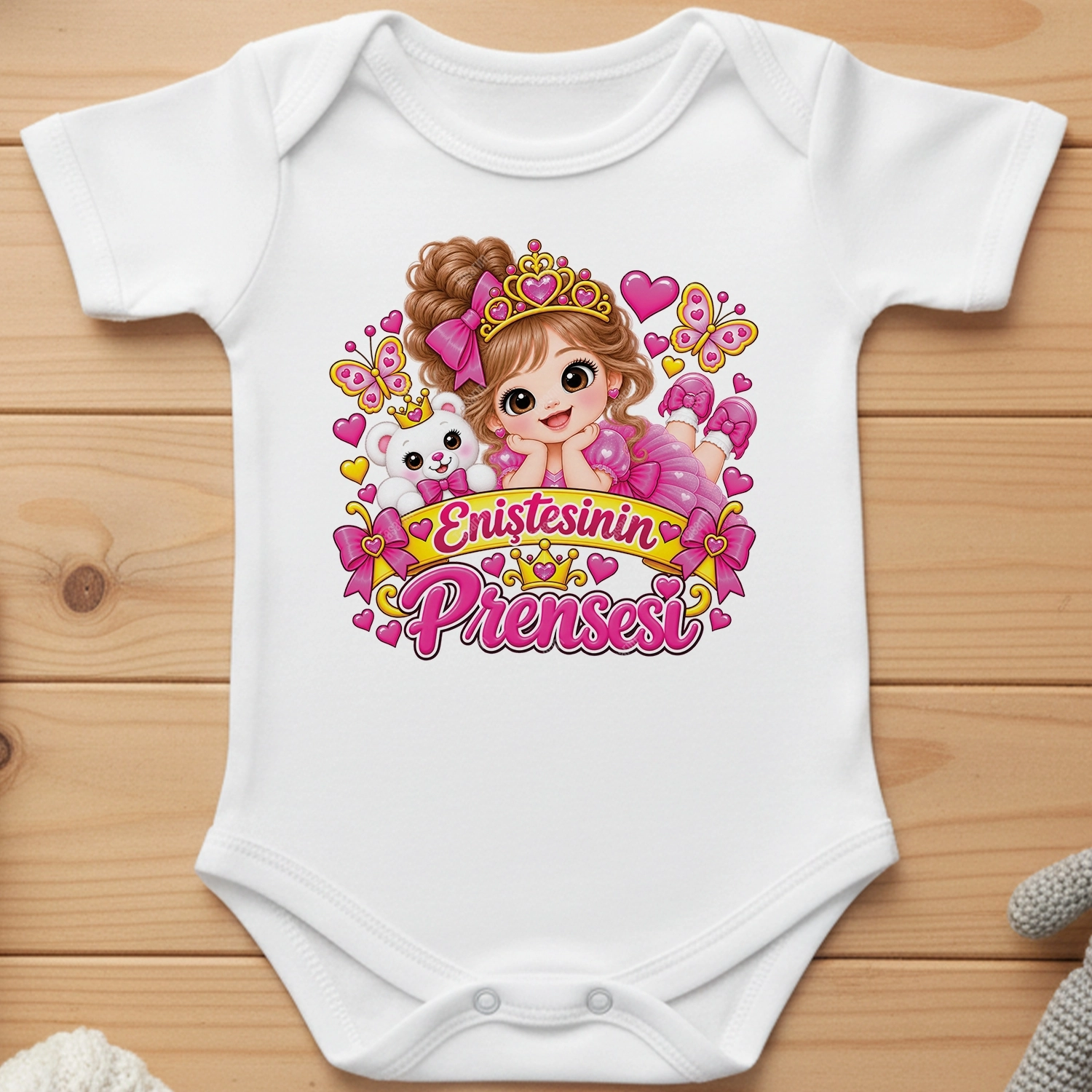 Eniştesinin Prensesi - Bebek Body Zıbın