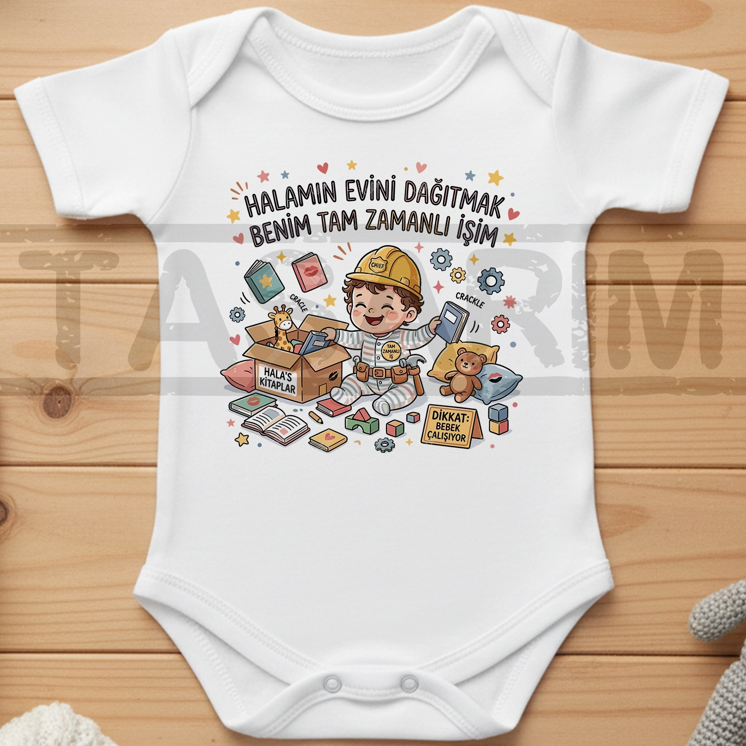 Halamın Evini Dağıtmak Benim Tam Zamanlı İşim - Bebek Body Zıbın
