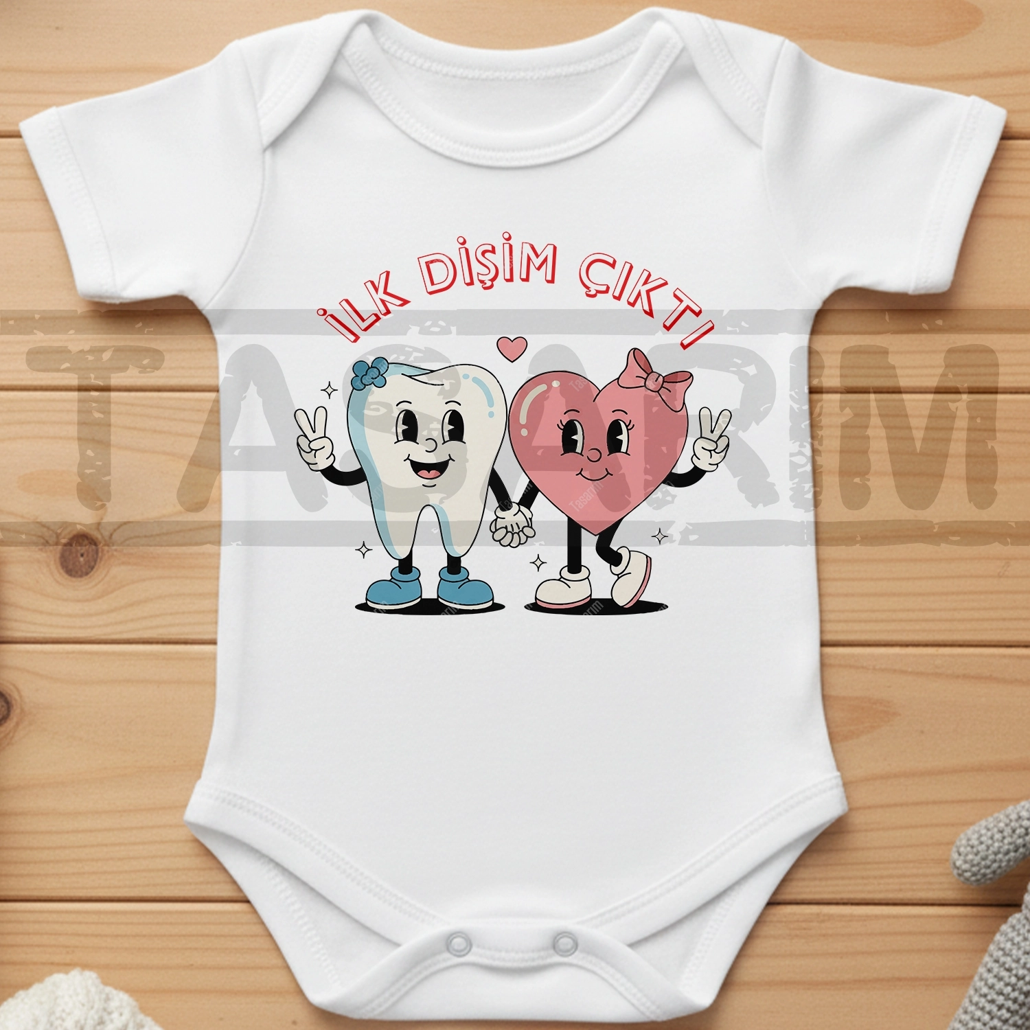 İlk Dişim Çıktı - Bebek Body Zıbın