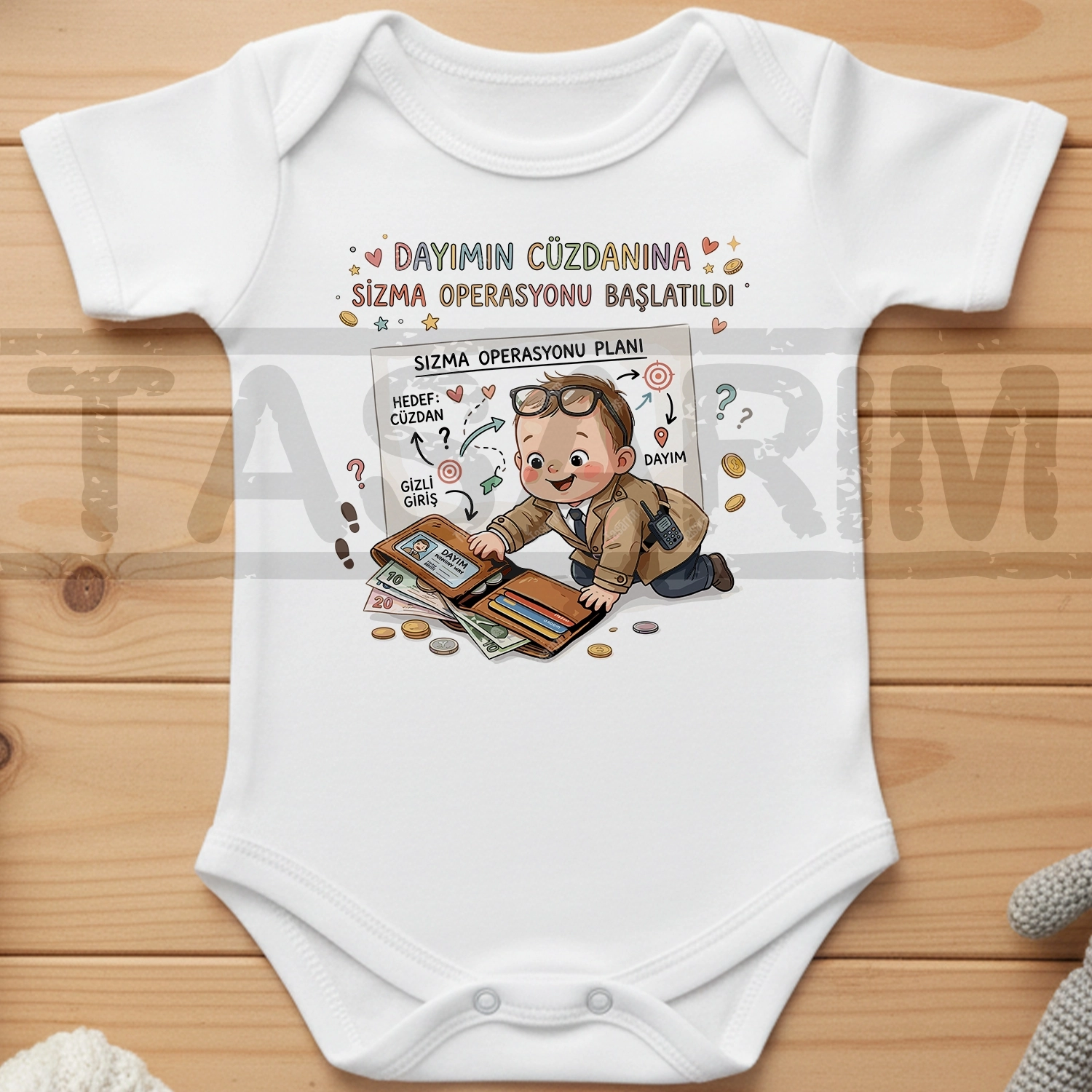 Dayımın Cüzdanına Sızma Operasyonu Başlatıldı - Bebek Body Zıbın