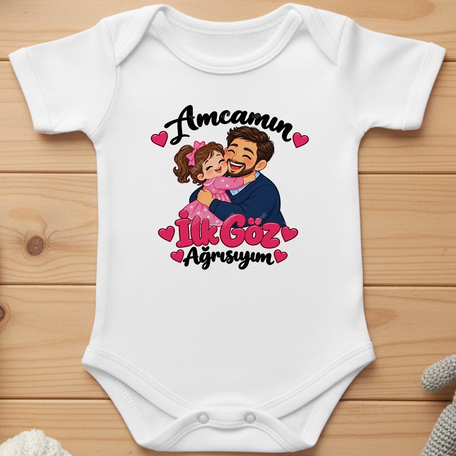 Amcamın İlk Göz Ağrısıyım - Bebek Body Zıbın