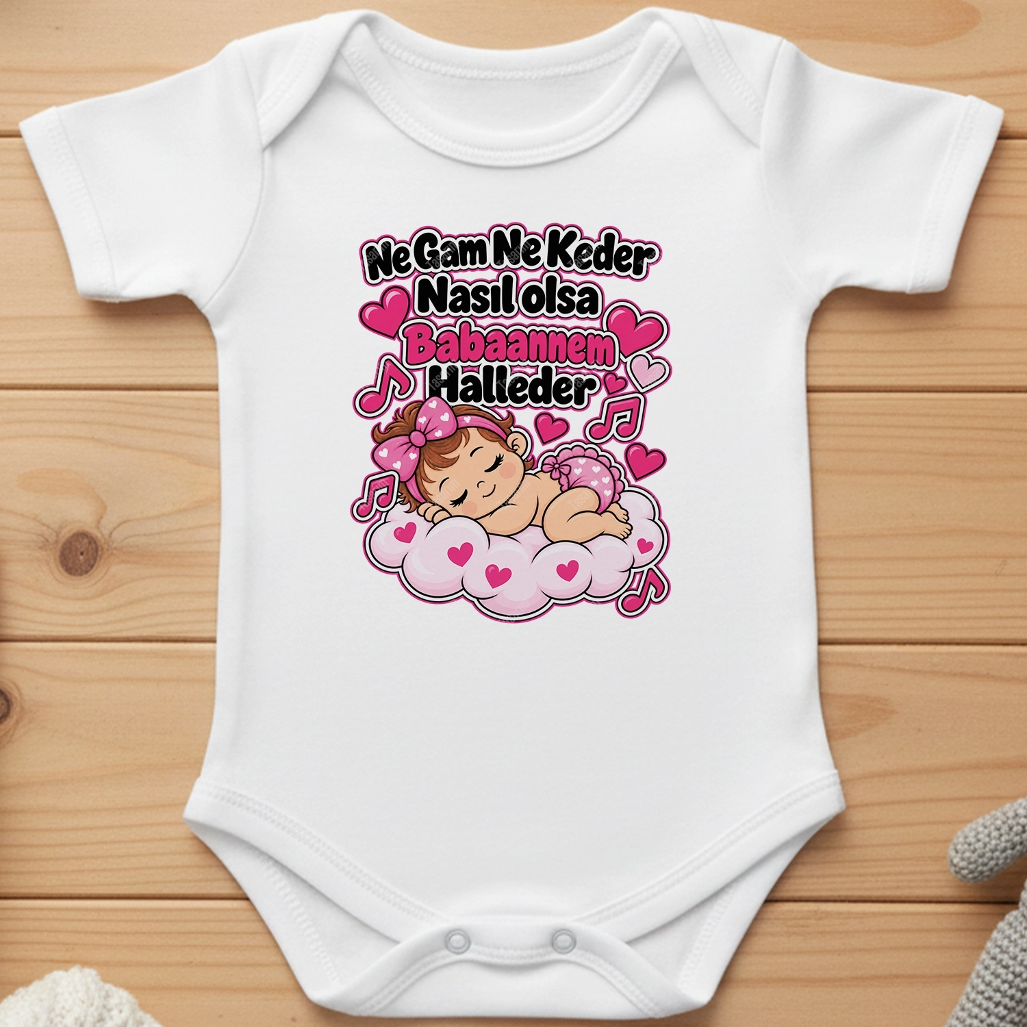 Ne Gam Ne Keder Nasıl Olsa Babaannem Halleder - Bebek Body Zıbın