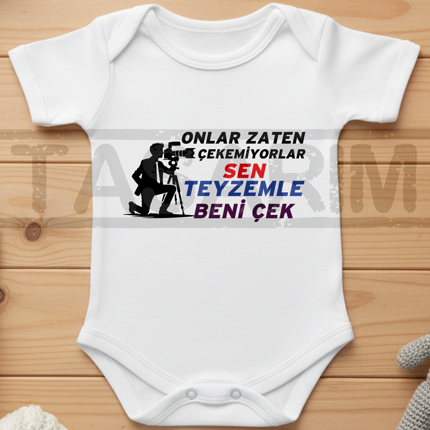 Onlar Zaten Çekemiyorlar Sen Teyzemle Beni Çek - Bebek Body Zıbın