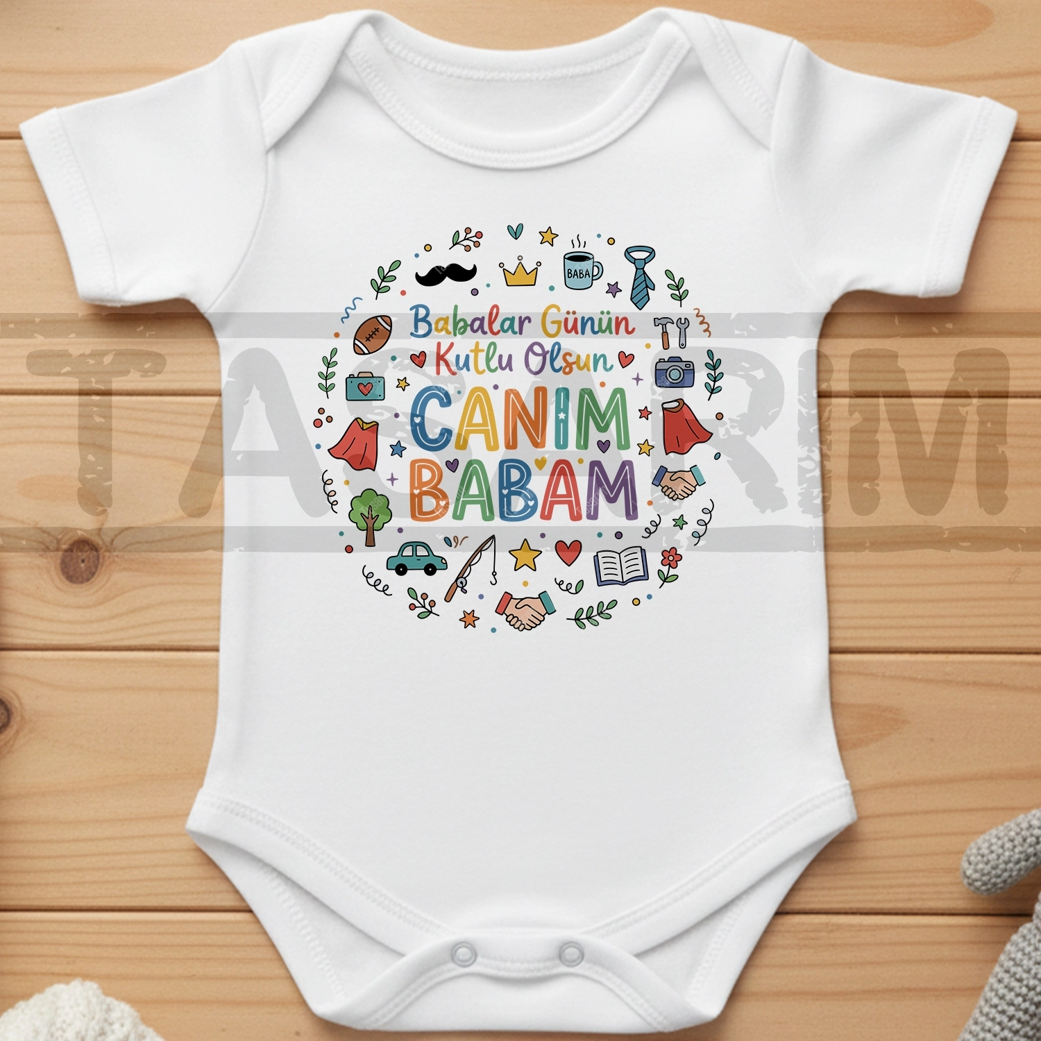 Babalar Günün Kutlu Olsun Canım Babam - Bebek Body Zıbın