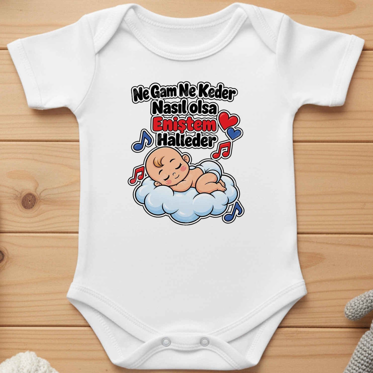 Ne Gam Ne Keder Nasıl Olsa Eniştem Halleder - Bebek Body Zıbın