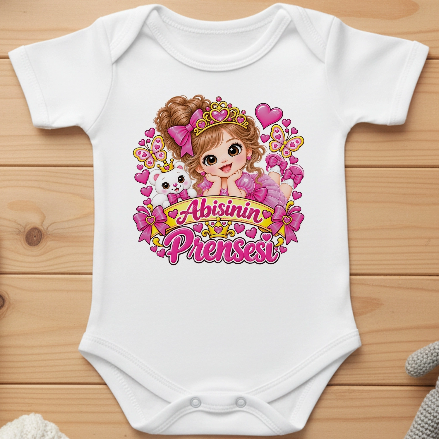 Abisinin Prensesi - Bebek Body Zıbın