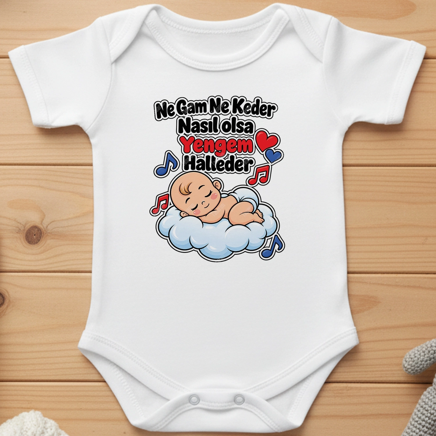 Ne Gam Ne Keder Nasıl Olsa Yengem Halleder - Bebek Body Zıbın
