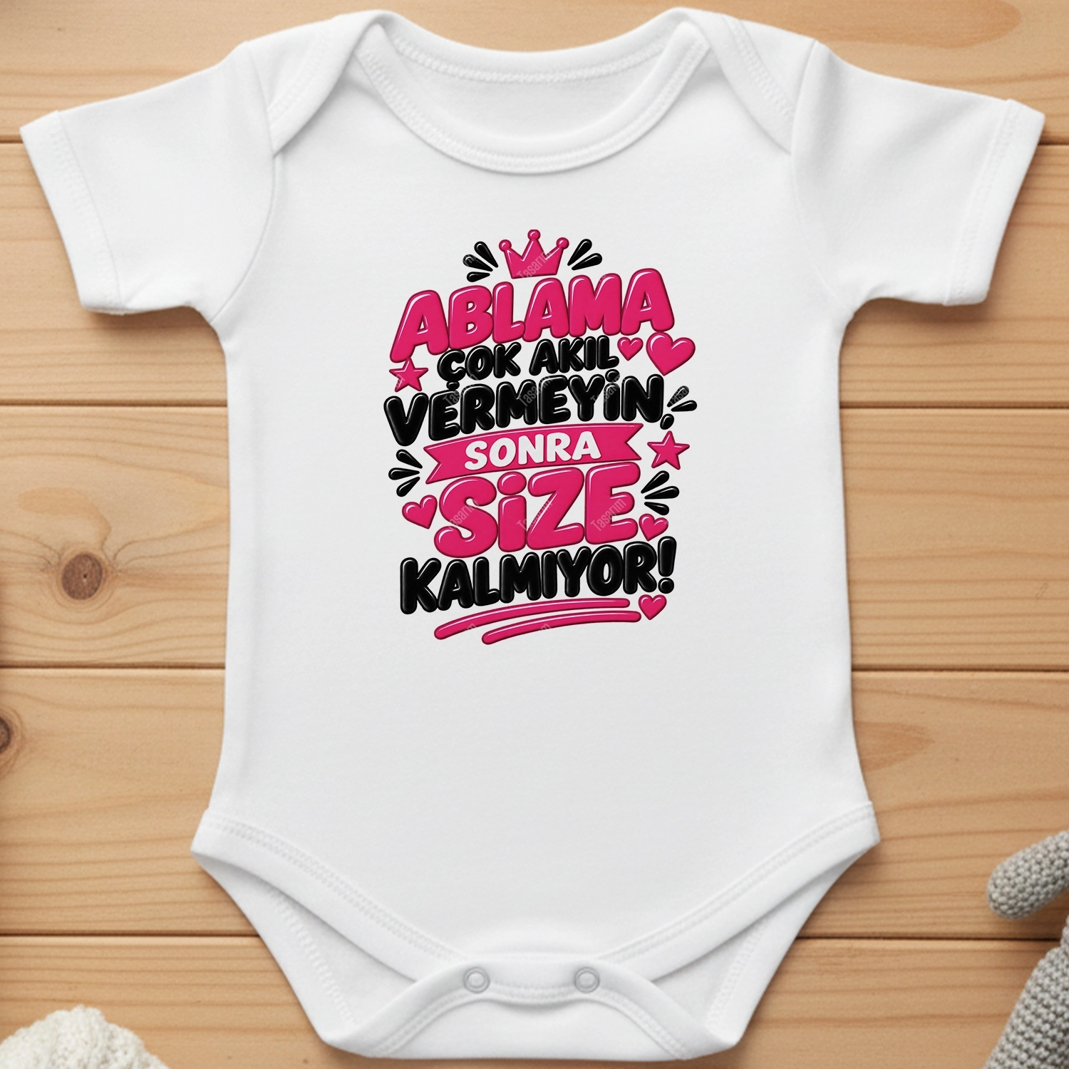 Ablama Çok Akıl Vermeyin Sonra Size Kalmıyor - Bebek Body Zıbın