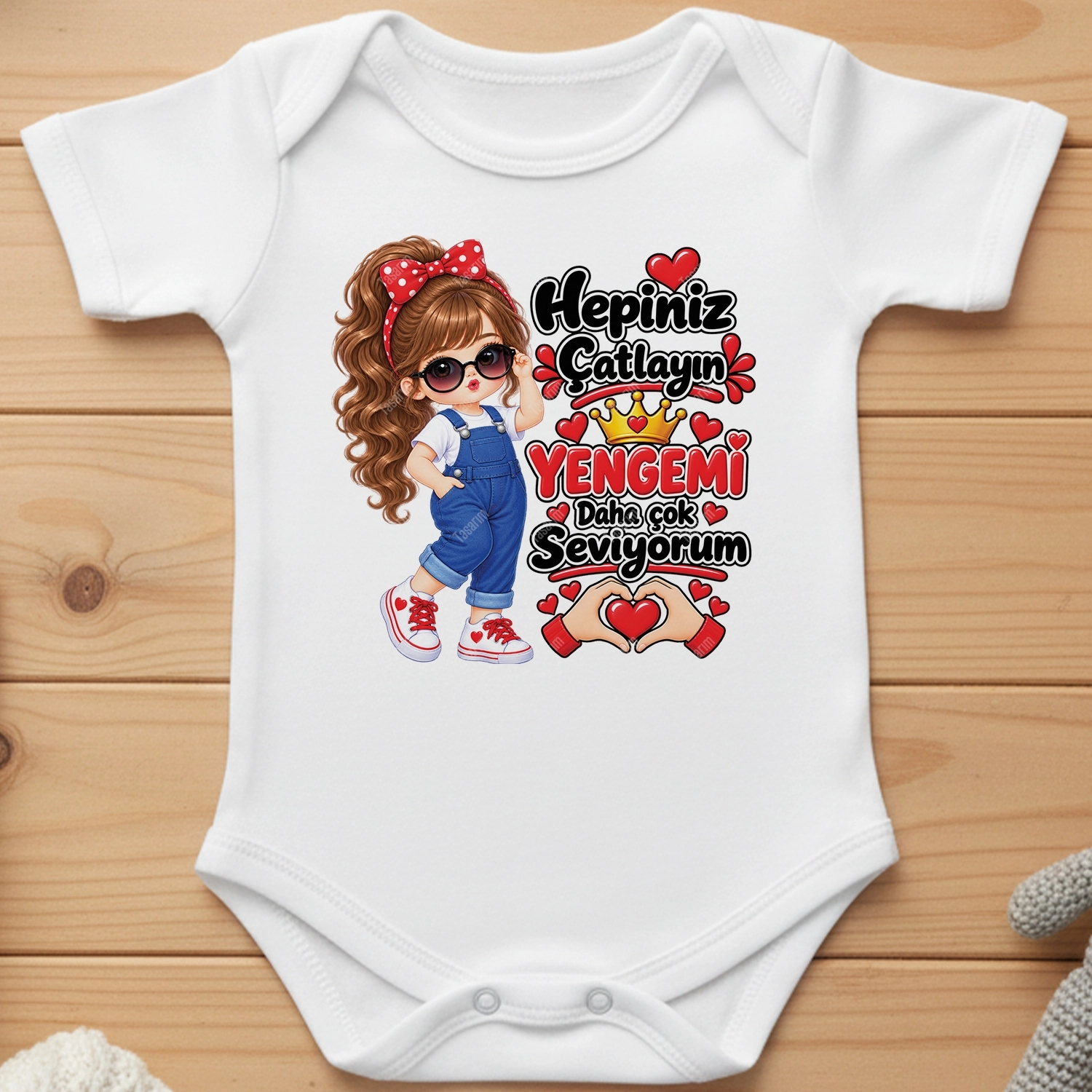 Hepiniz Çatlayın Yengemi Daha Çok Seviyorum - Bebek Body Zıbın