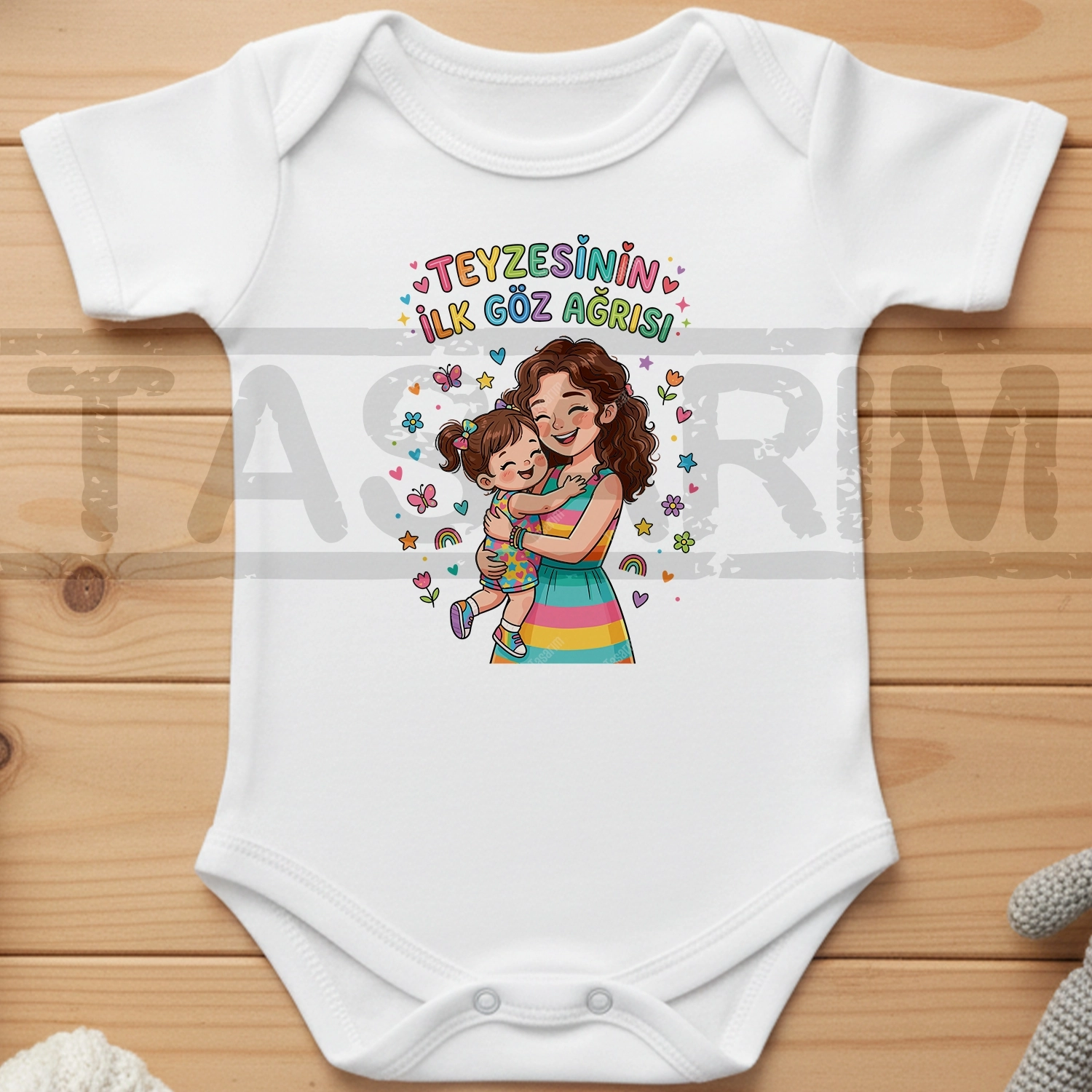 Teyzesinin İlk Göz Ağrısı - Bebek Body Zıbın
