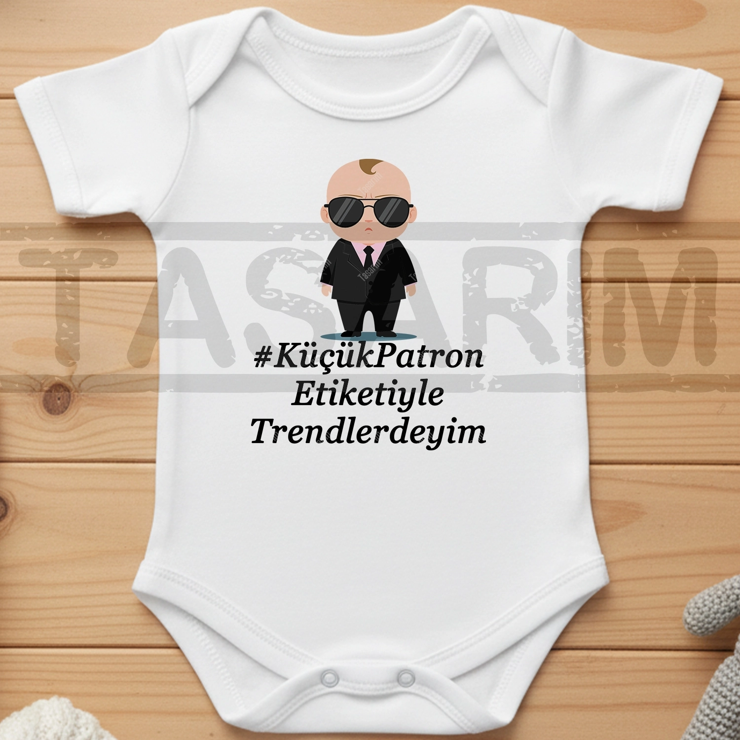 #KüçükPatron Etiketiyle Trendlerdeyim - Bebek Body Zıbın