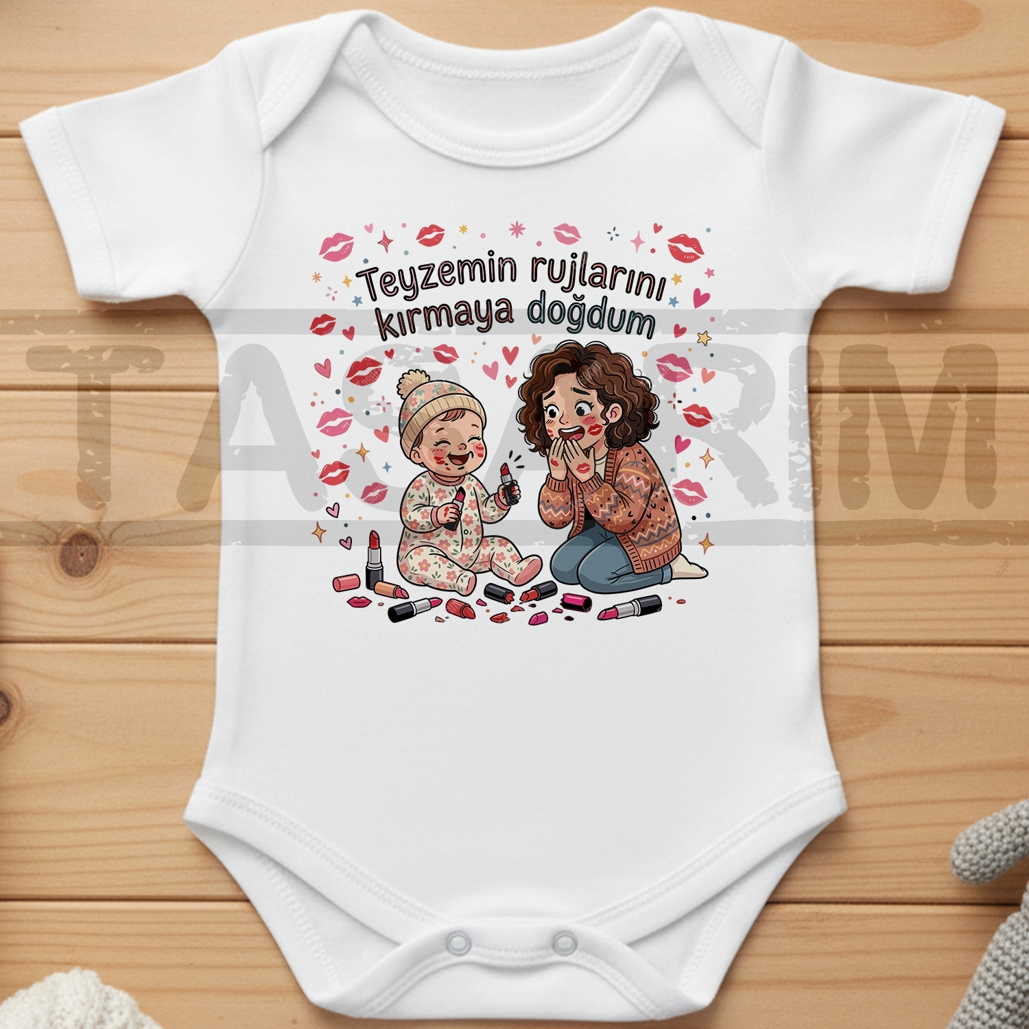 Teyzemin Rujlarını Kırmaya Doğdum - Bebek Body Zıbın