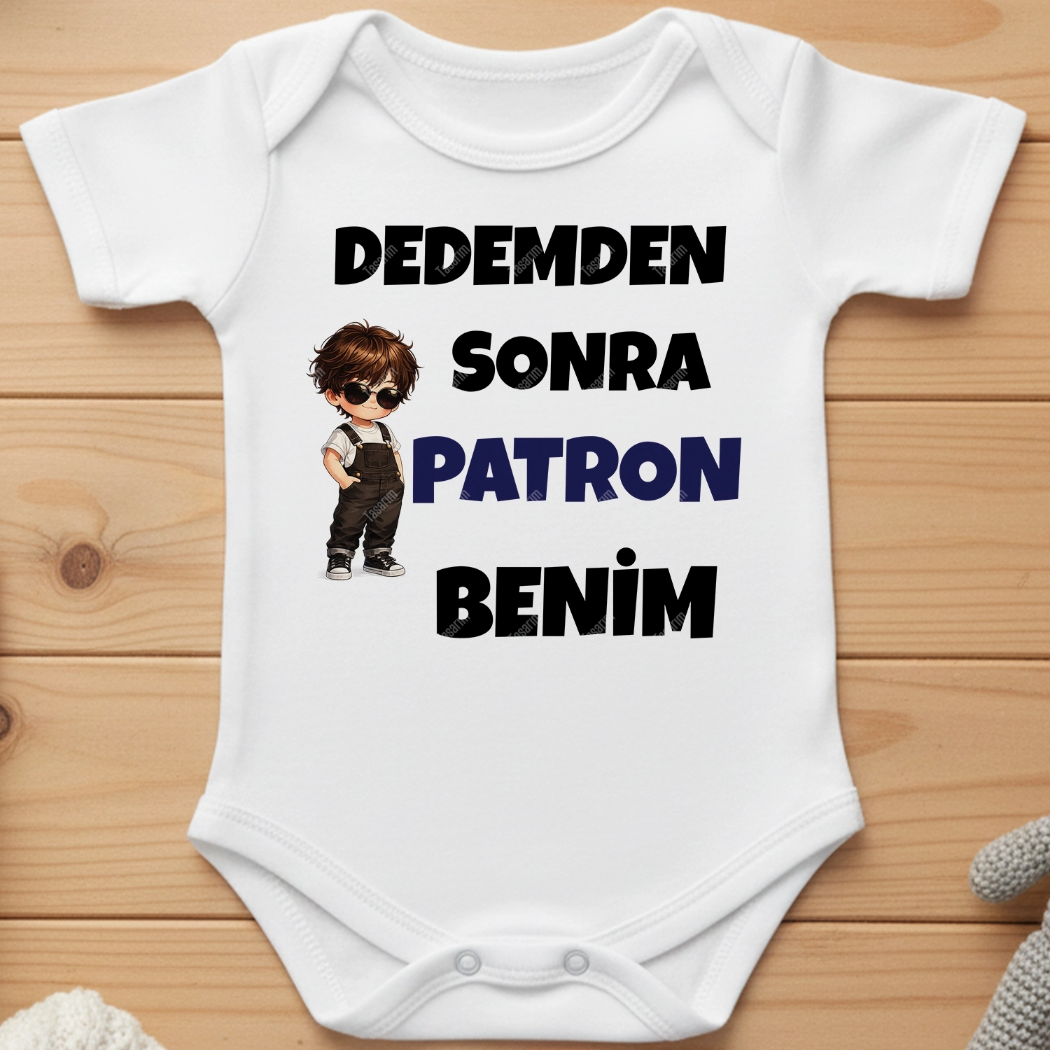 Dedemden Sonra Patron Benim - Bebek Body Zıbın