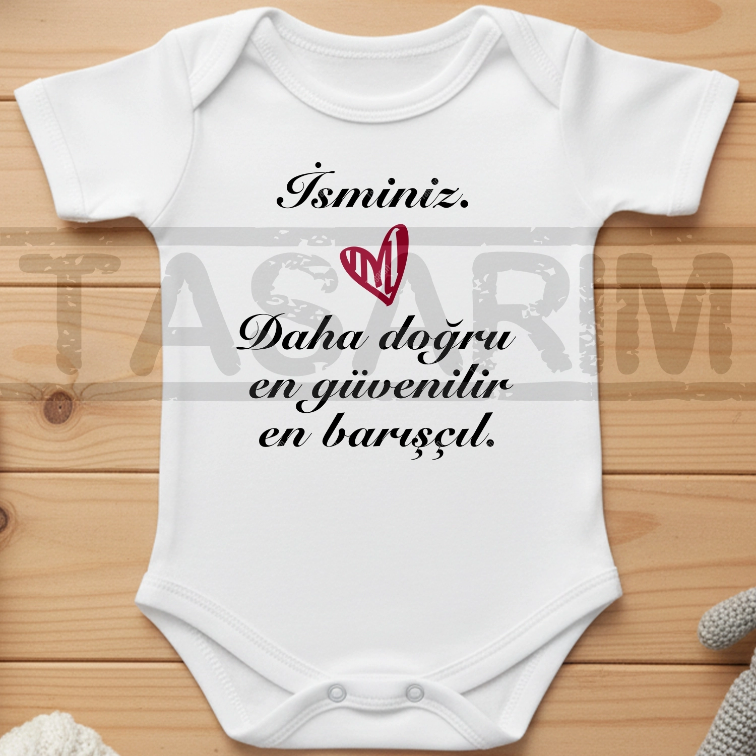 Eslem. Daha Doğru En Güvenilir En Barışçıl - Bebek Body Zıbın