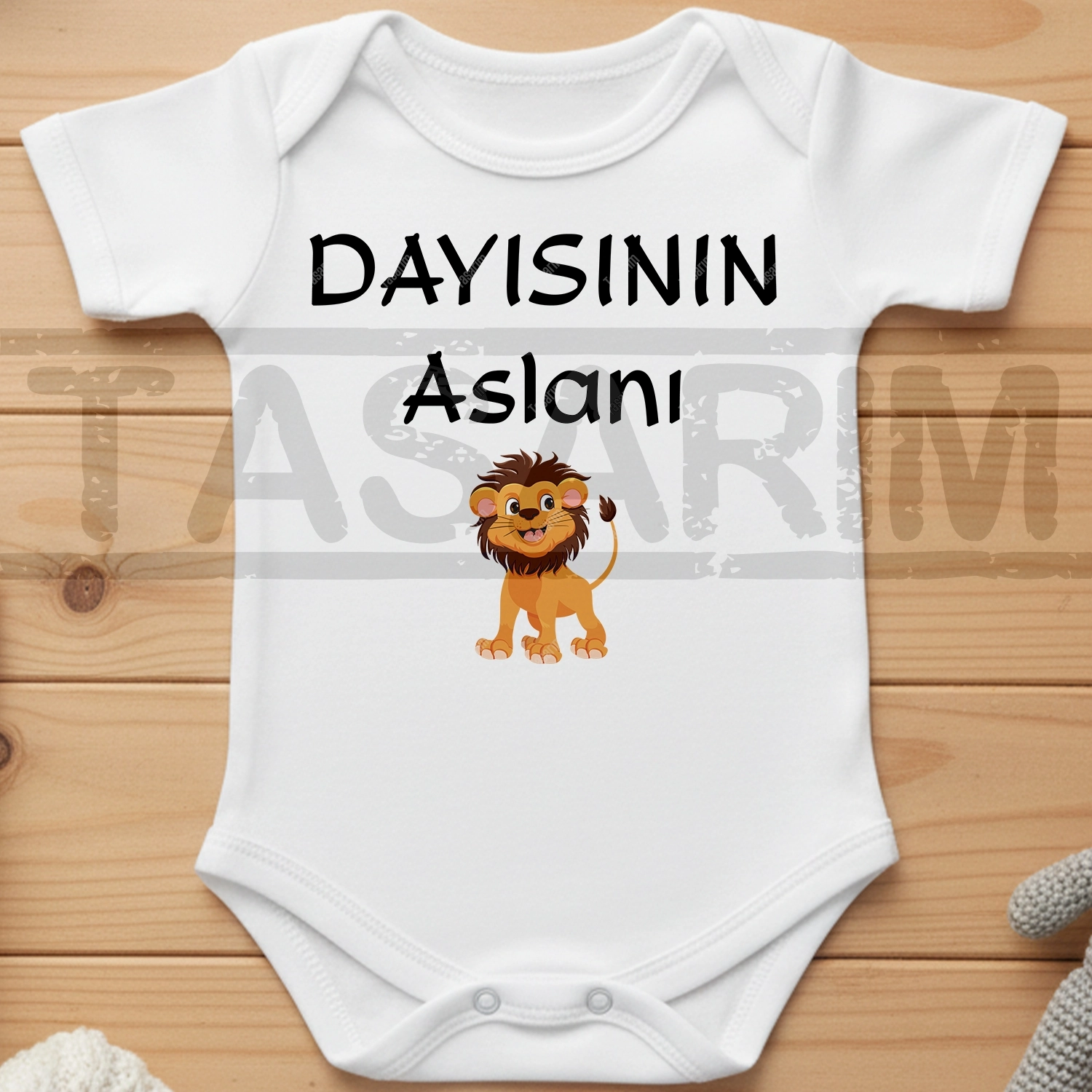 Dayısının Aslanı - Bebek Body Zıbın