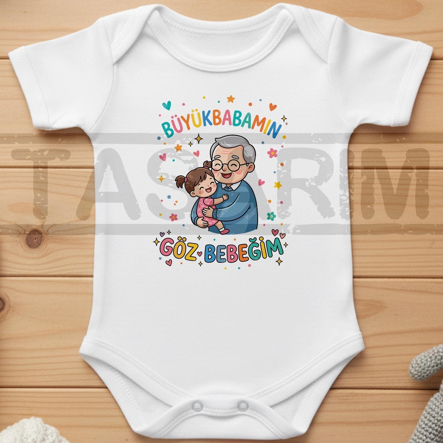 Büyükbabamın Göz Bebeğim - Bebek Body Zıbın