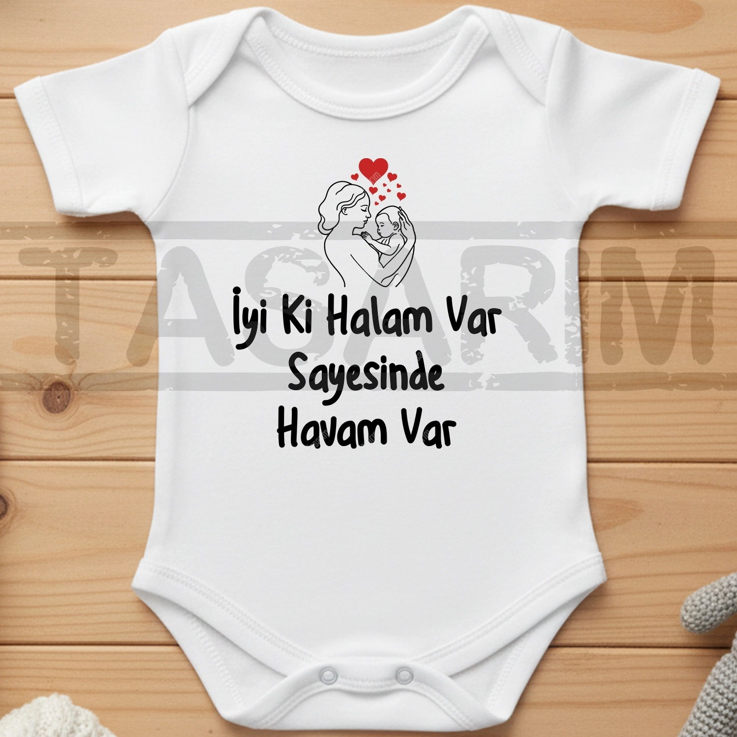 İyi Ki Halam Var Sayesinde Havam Var - Bebek Body Zıbın