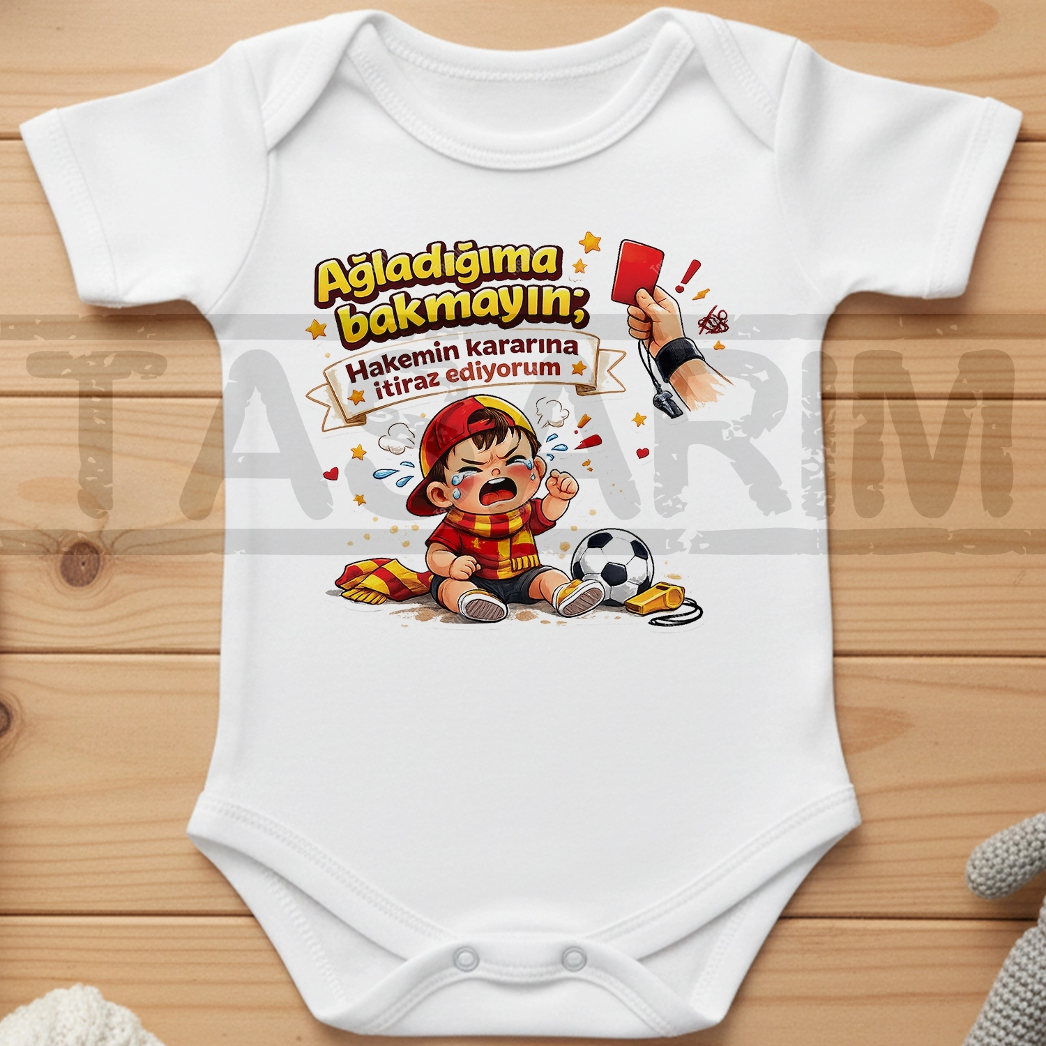 Ağladığıma Bakmayın Hakemin Kararına İtiraz Ediyorum - Bebek Body Zıbın