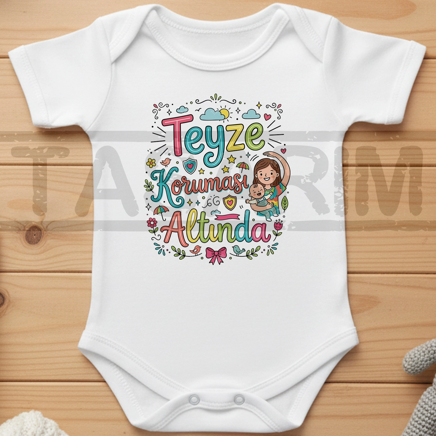 Teyze Koruması Altında - Bebek Body Zıbın