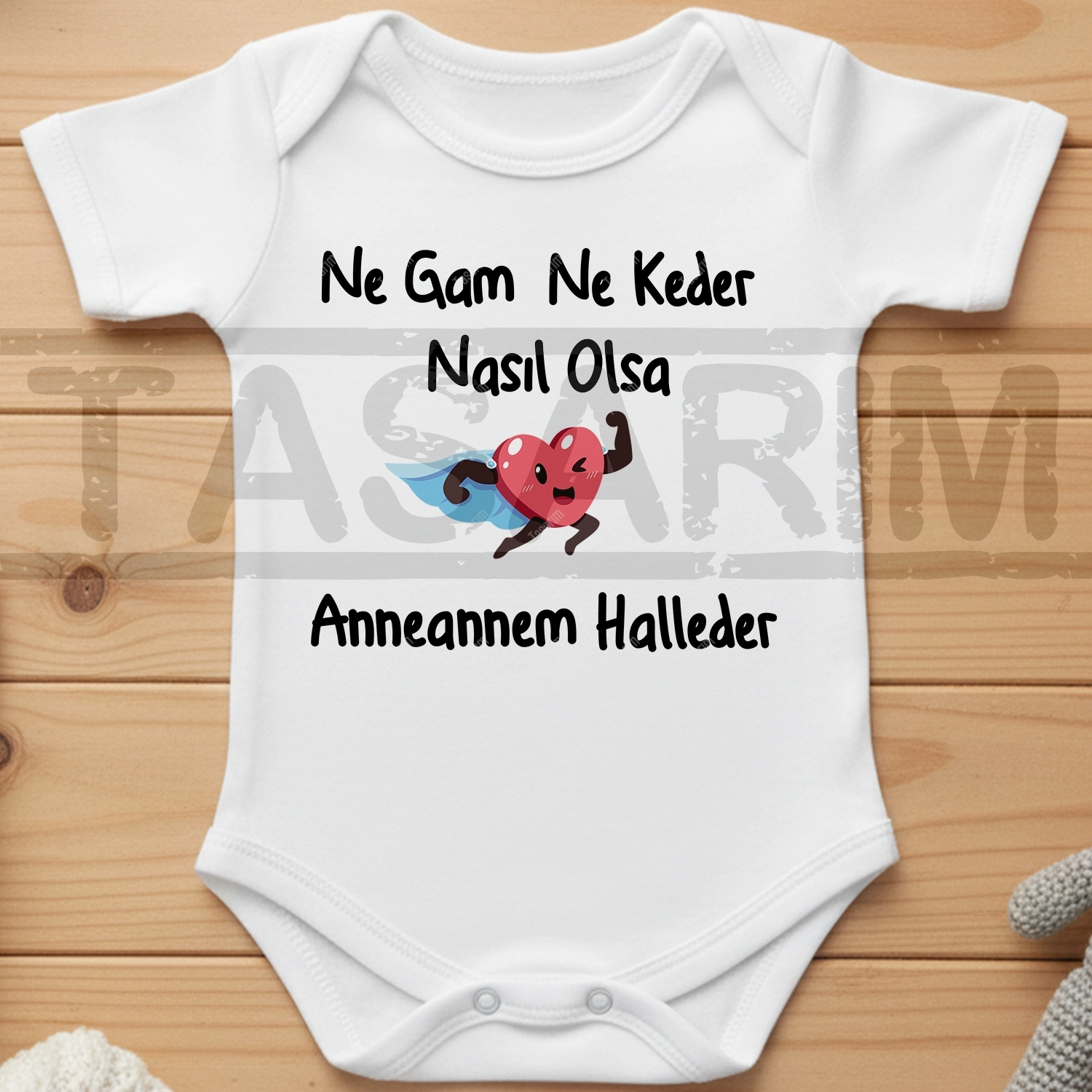 Ne Gam Ne Keder Nasıl Olsa Anneannem Halleder - Bebek Body Zıbın