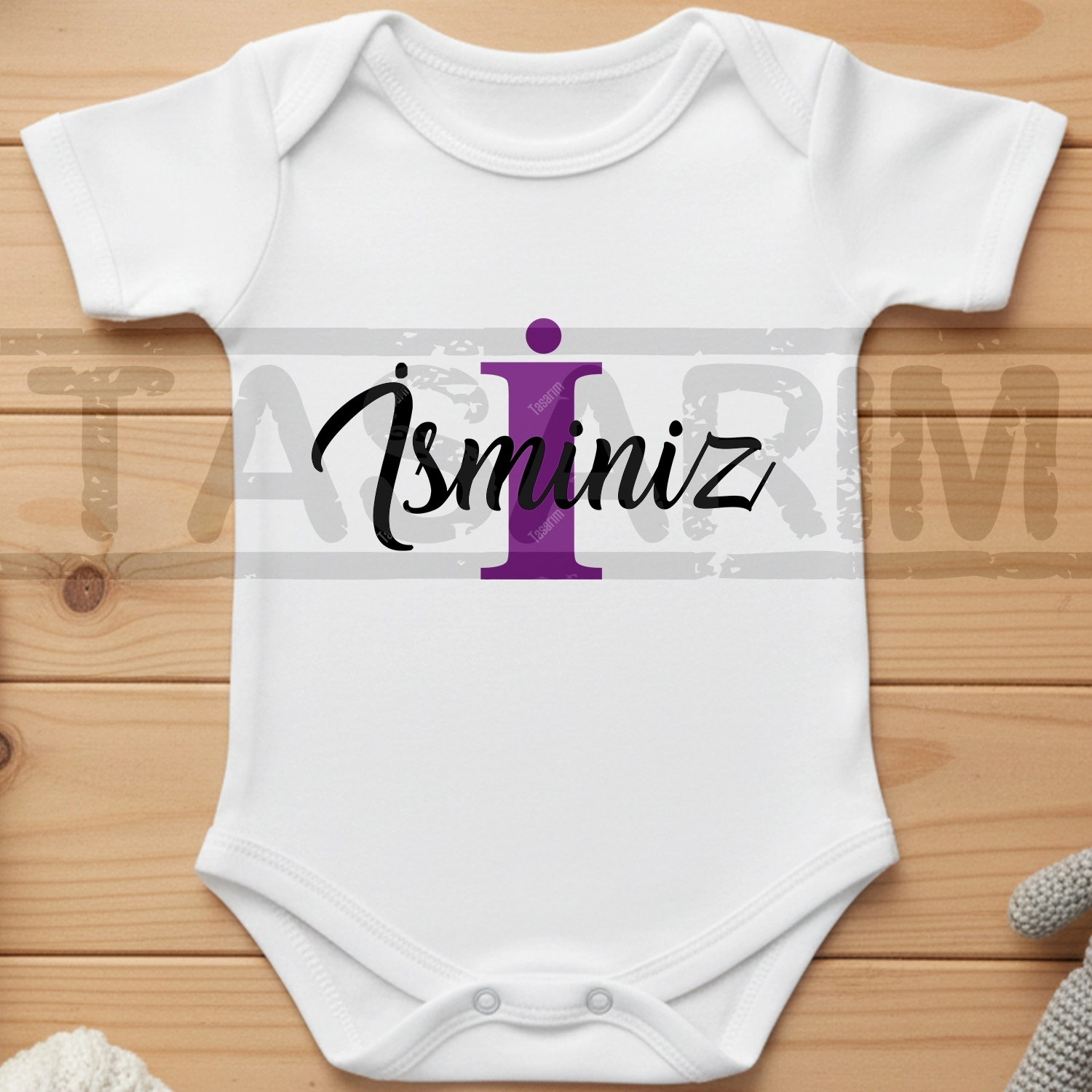 Kişileştirilmiş İsim Soyisim - Bebek Body Zıbın