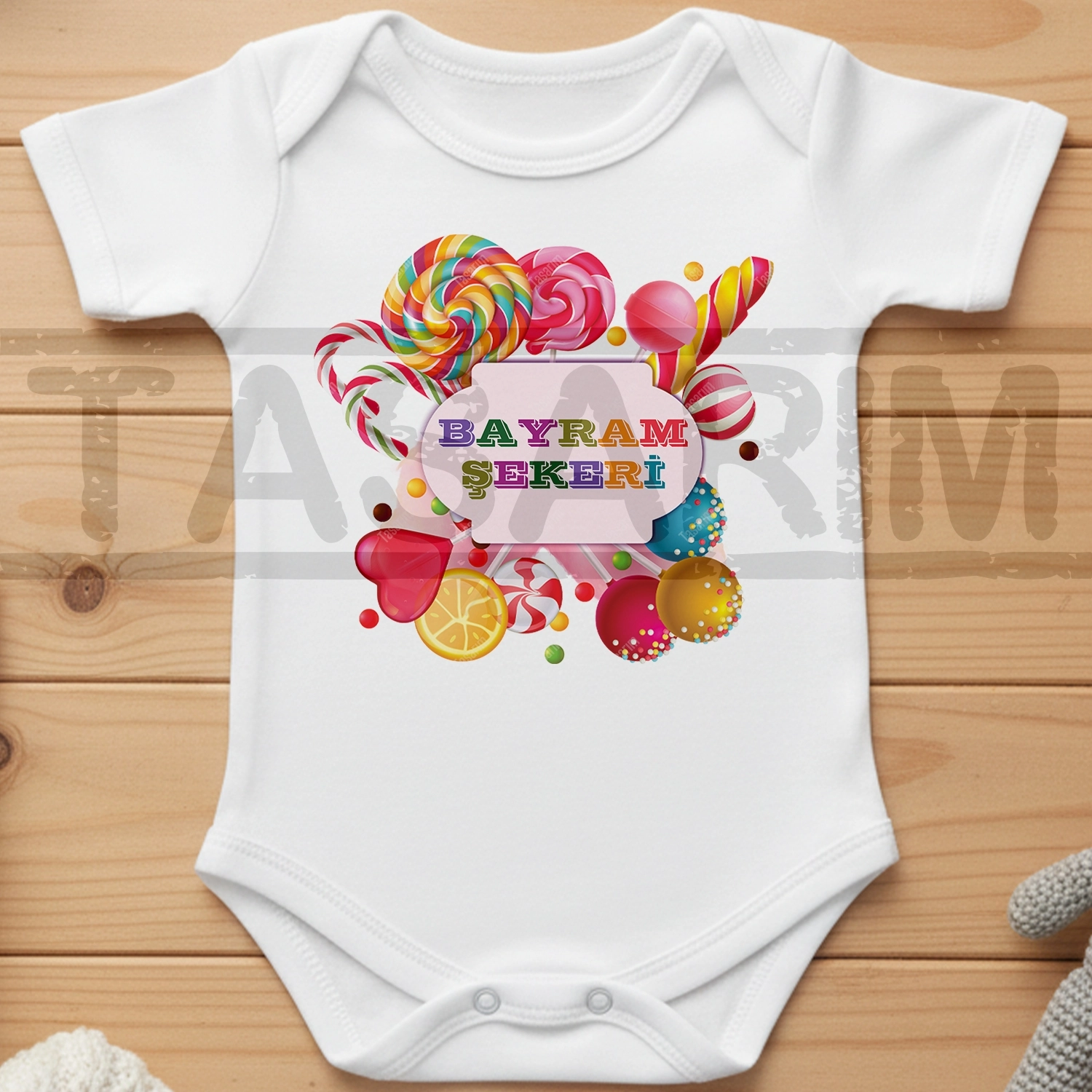 Bayram Şekeri - Bebek Body Zıbın